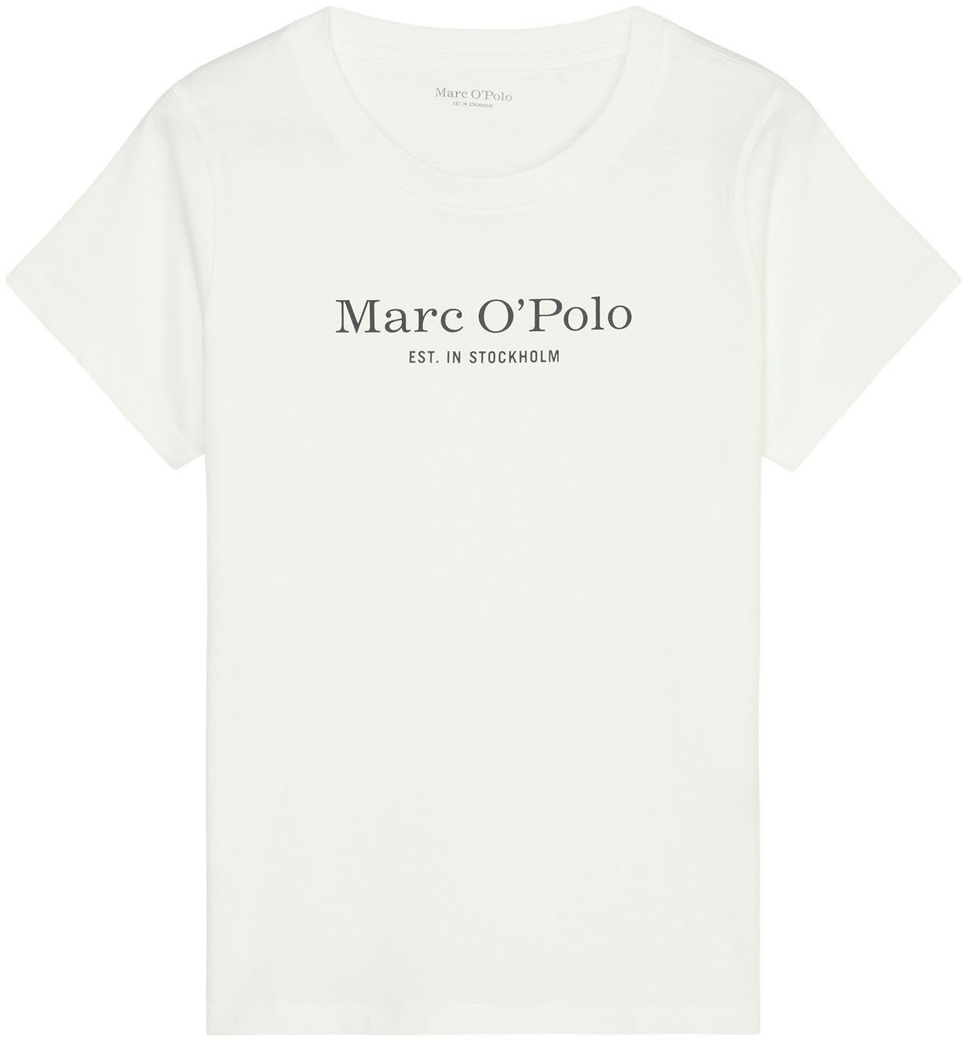 Marc O'Polo Shirt voor eronder Mix & match Slapshirt met logo-print op de borst