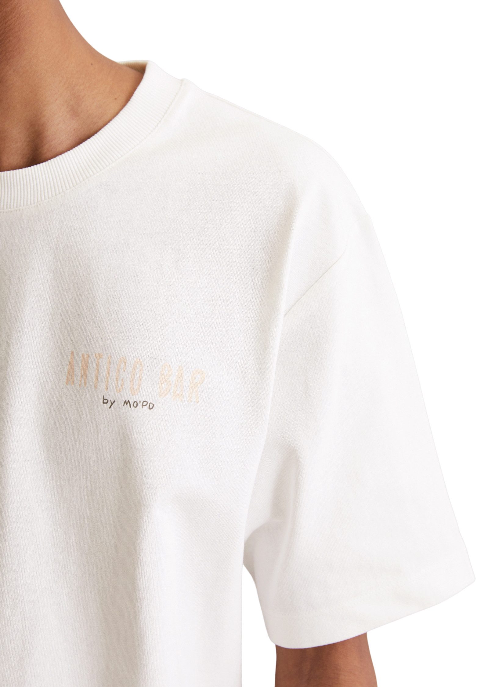 Marc O'Polo DENIM T-shirt met grote print op de rug