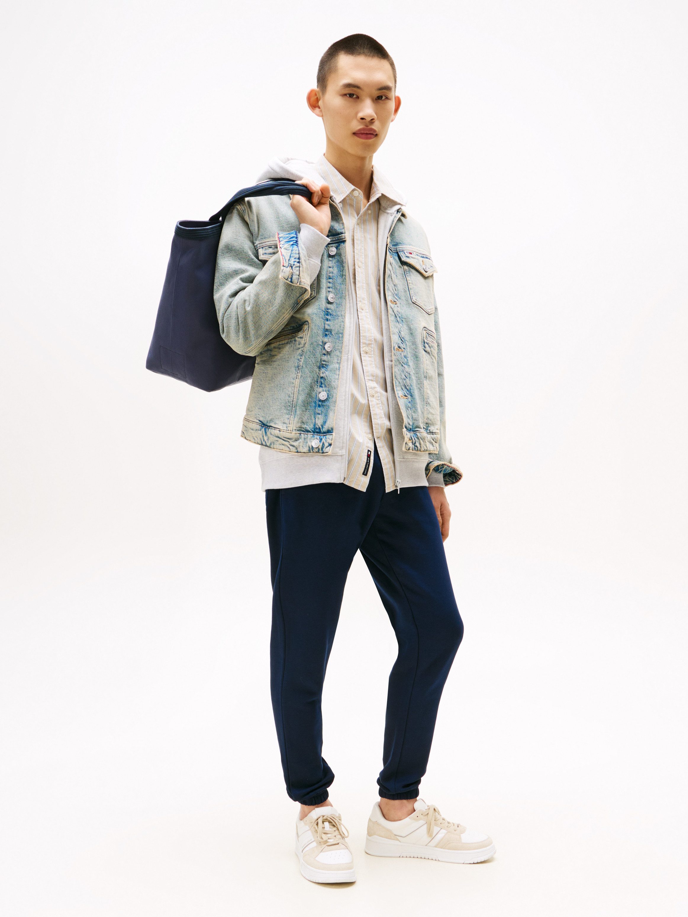 TOMMY JEANS Sweatbroek TJM SLIM S FLAG SWEATPANT