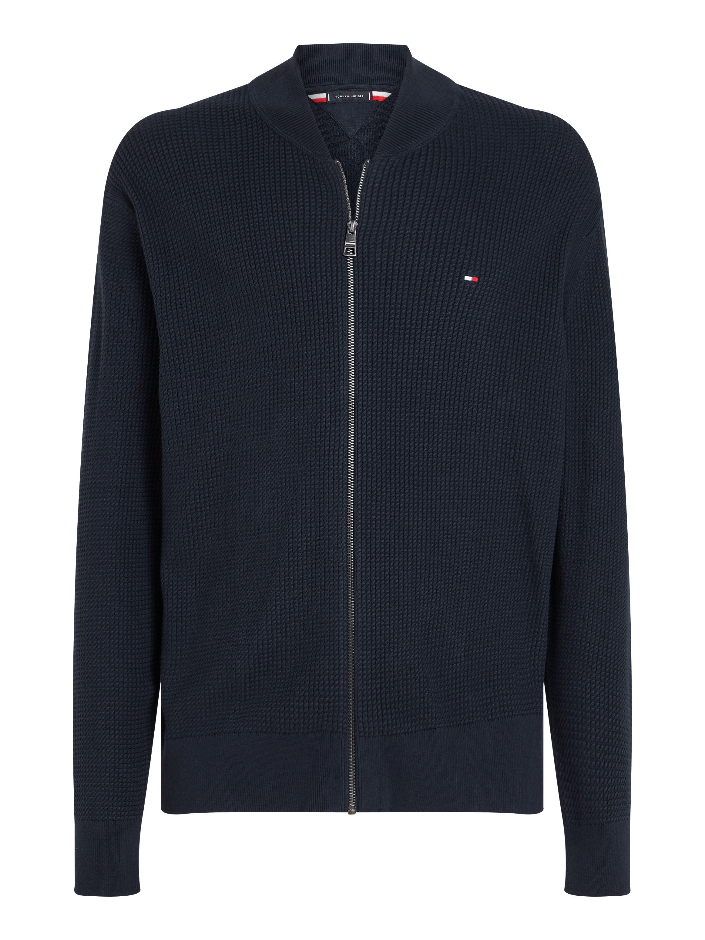 Tommy Hilfiger Vest STRUCTURE BASEBALL ZIP THROUGH