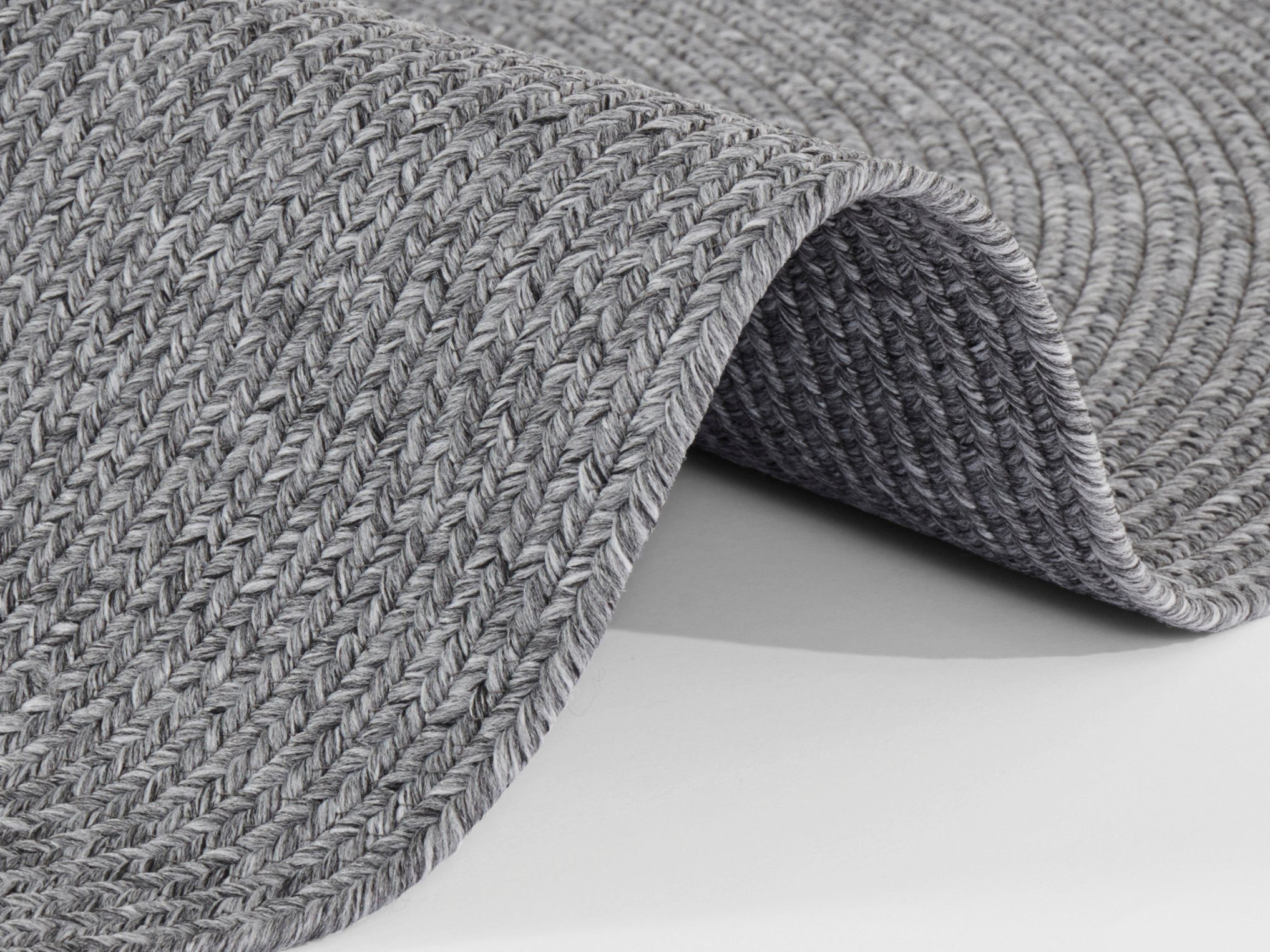 NORTHRUGS Vloerkleed Trenzado In- & Outdoor, Handmade-Look, Geweven, Weerbestendig, Balkon, Woonkamer