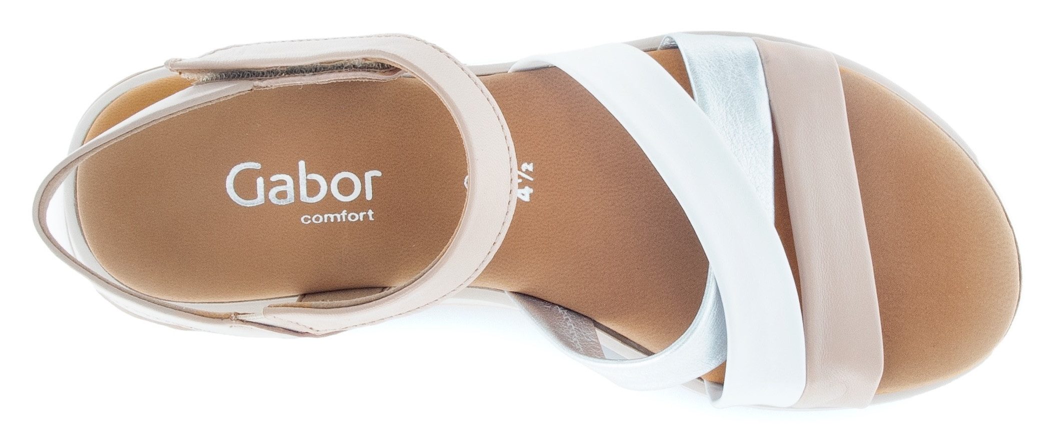 Gabor Sleehaksandaaltjes Florence , riemchensandaal, zomerschoen, comfort-schoen in breedte g (=breed)