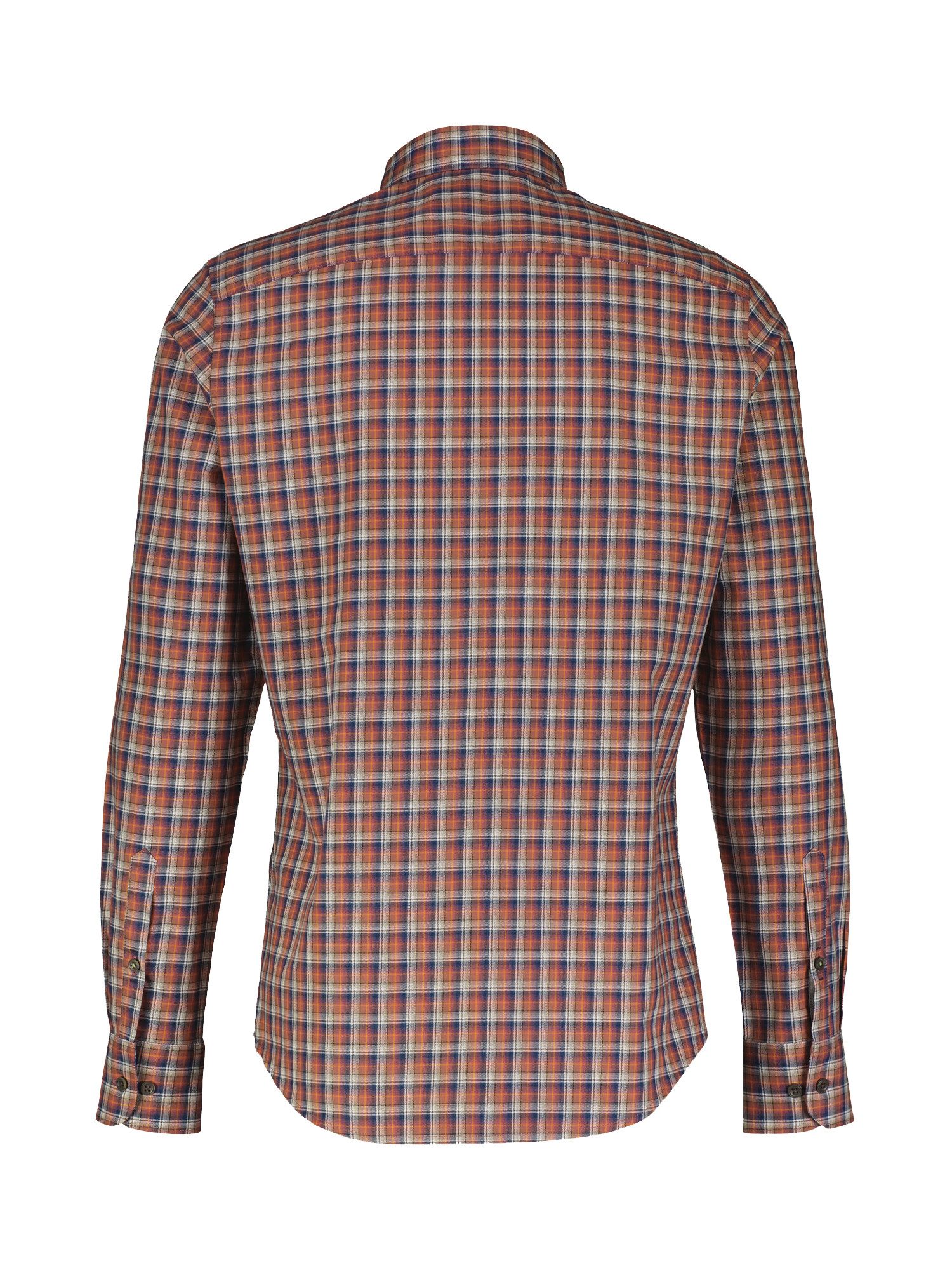 Lerros Geruit overhemd LERROS geruite herenhemd met button-down-kraag