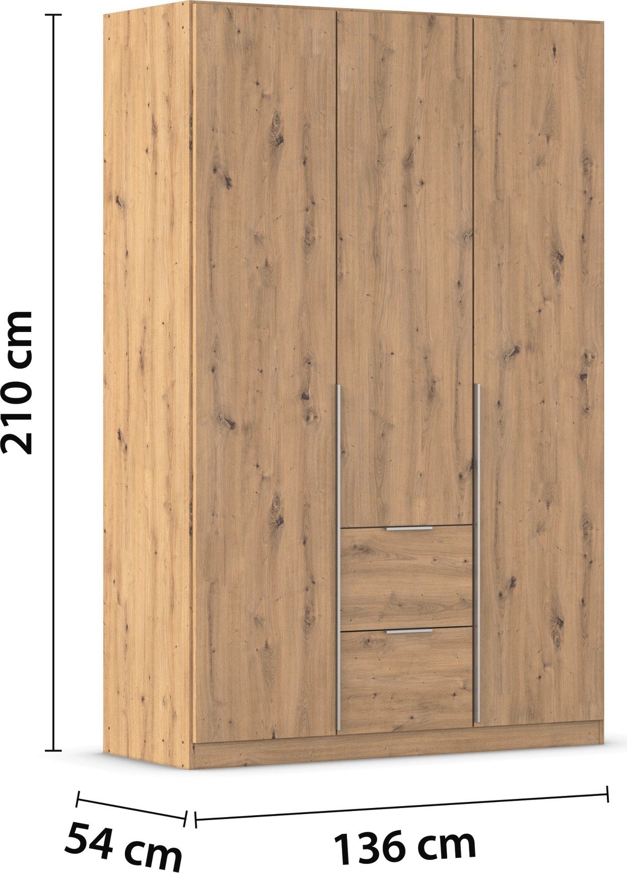 rauch Draaideurkast Kledingkast kast garderobe AGORDO met decor- of hoogglansfront
