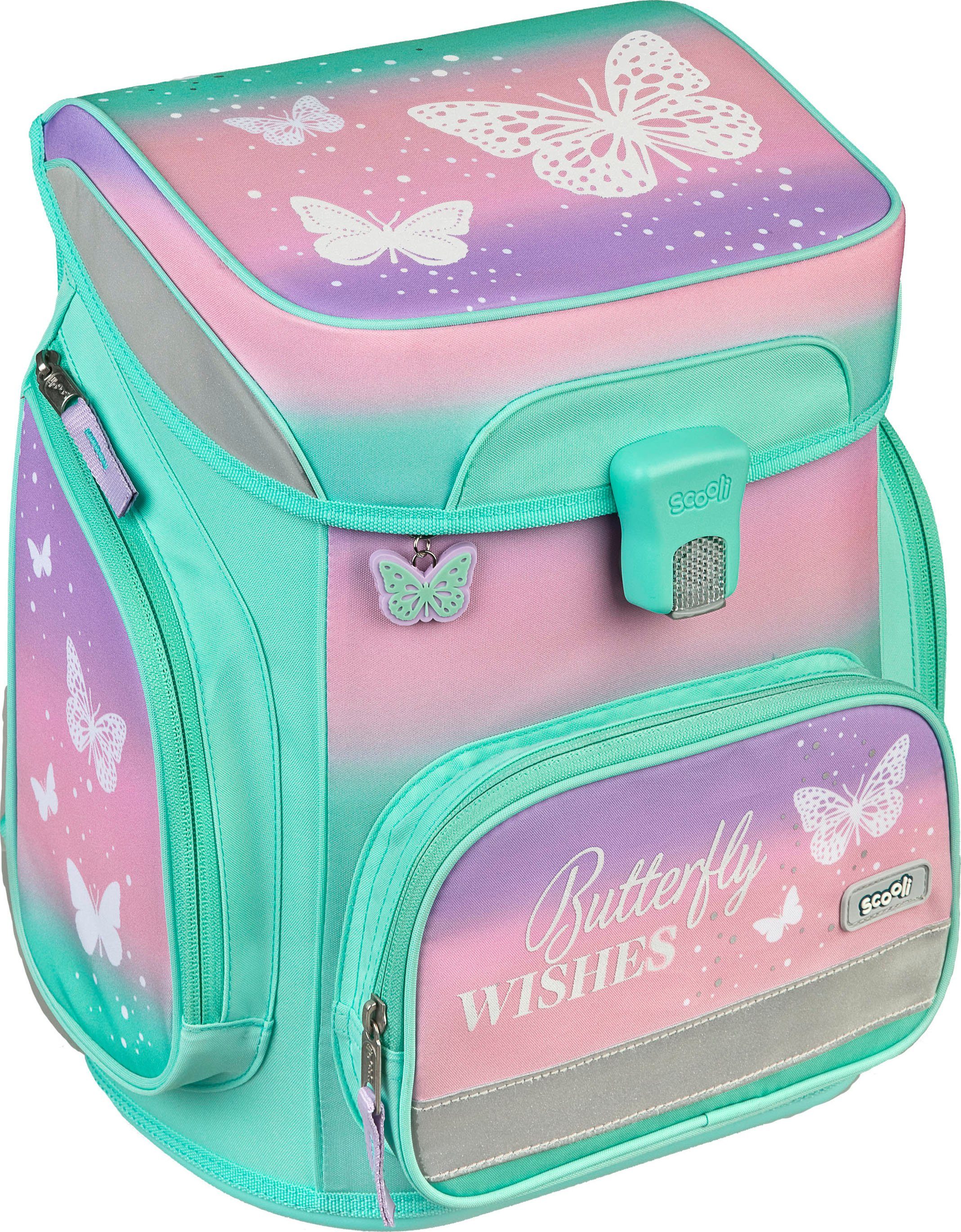 Scooli Schooltas EasyFit, Butterfly Wishes (5-delig)
