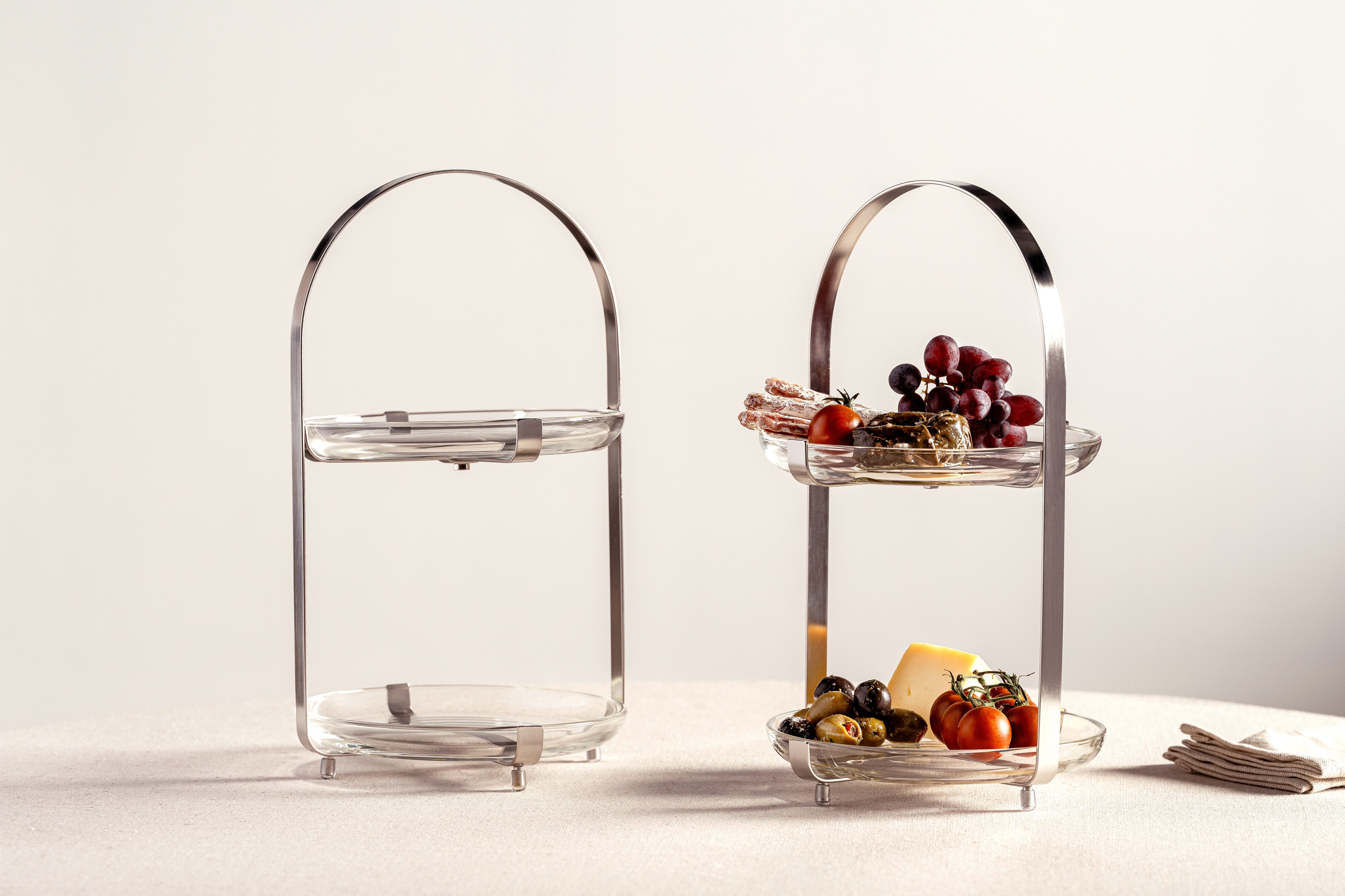 LEONARDO Etagère CUCINA, 2-laags - hoogte 32 cm Serveerschaal meerlaags, om te serveren en presenteren