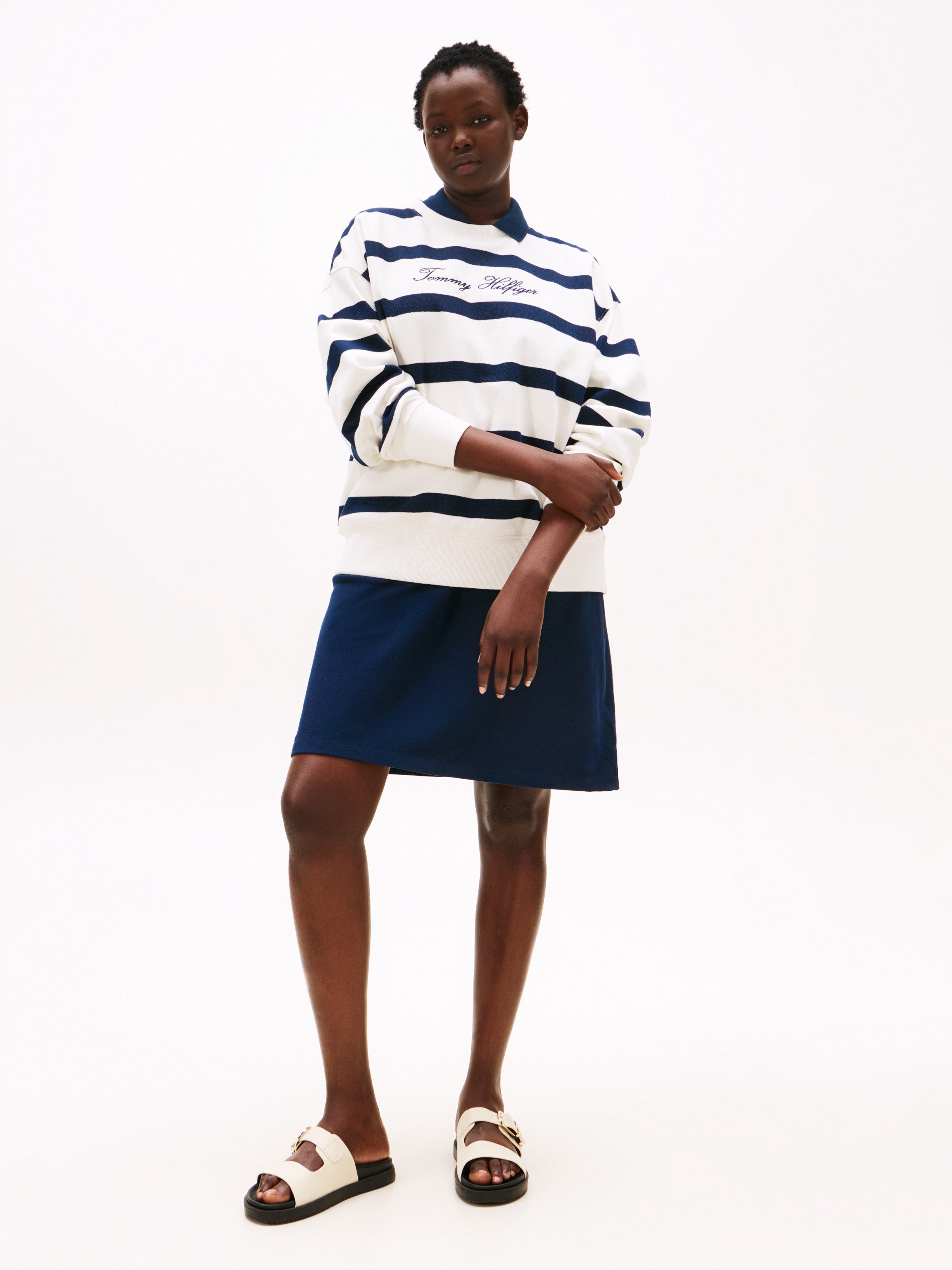 Tommy Hilfiger Curve Sweatshirt CRV SCRIPT REG PIQUE SWTSHRT