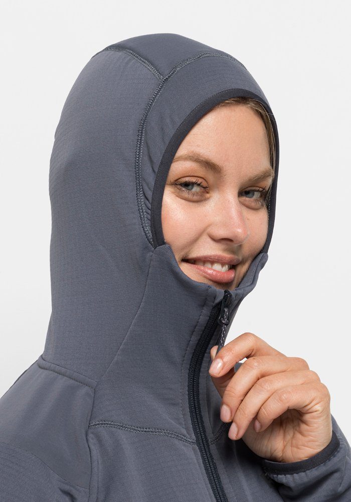 Jack Wolfskin Fleecejack met capuchon KOLBENBERG HOODED FZ W