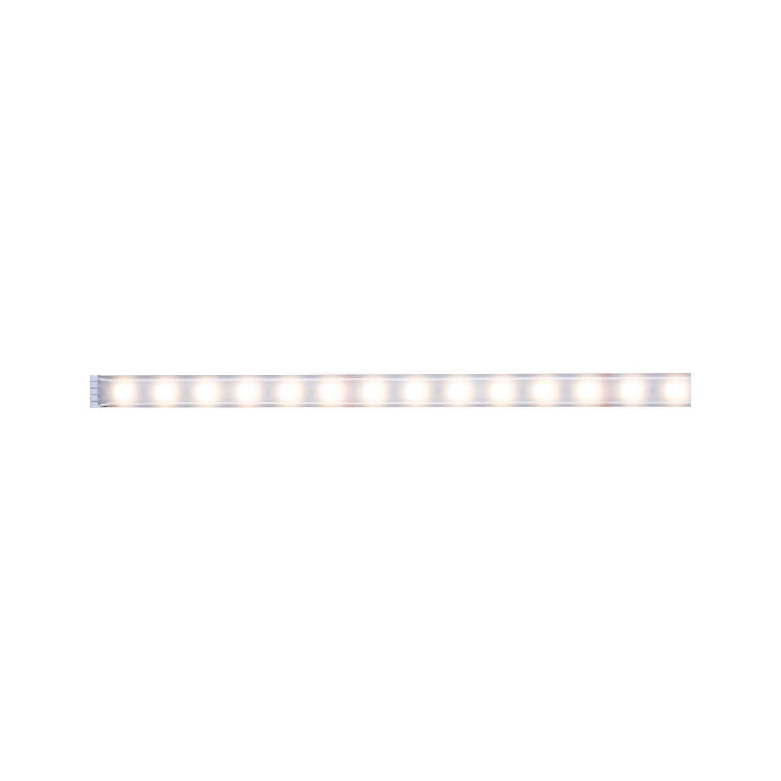 Paulmann Led-strepen MaxLED 500 Strip 1m IP44 Cover 3000K 12W 24V zilverkleur Kunststof (1 stuk)