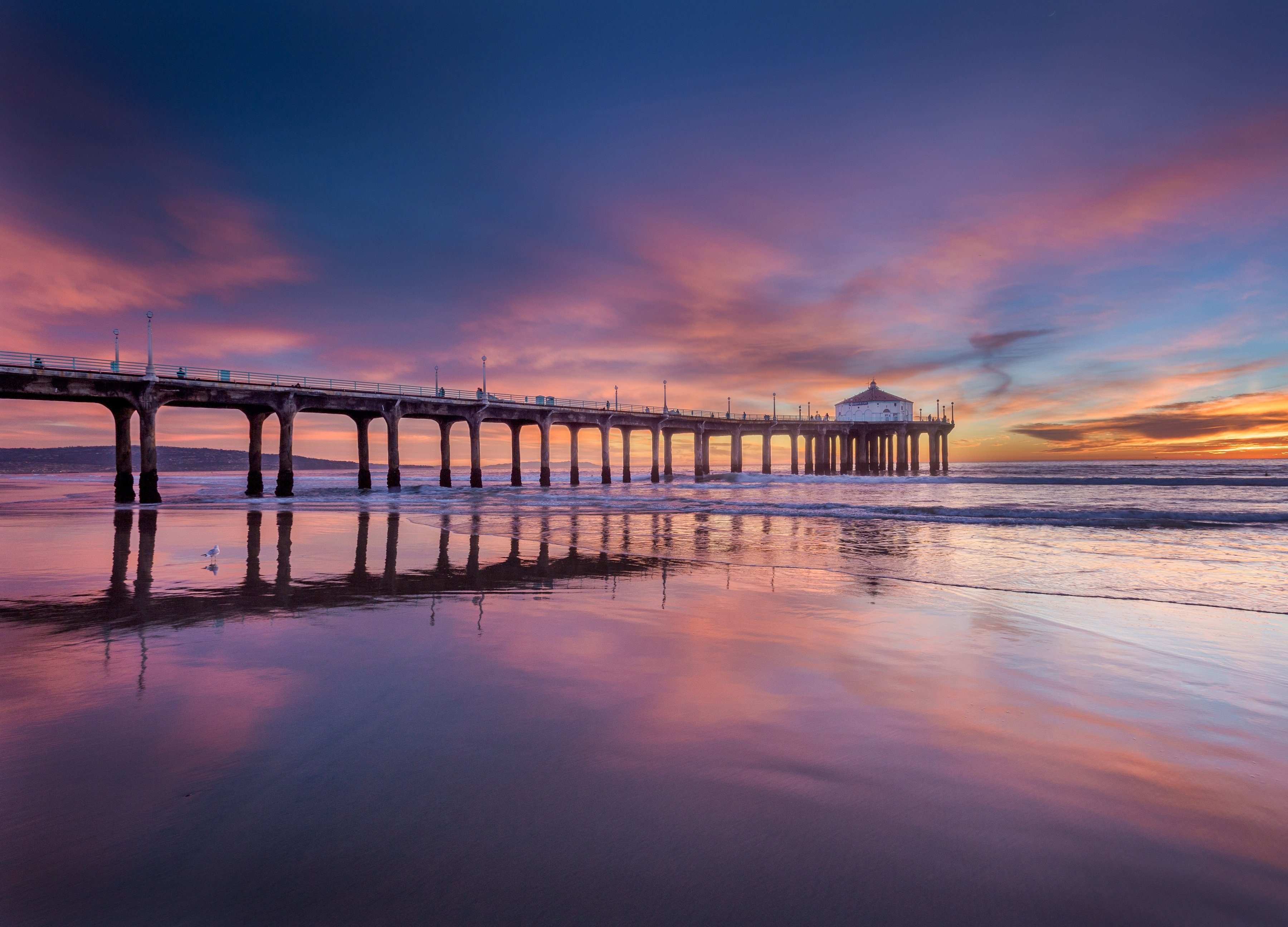 Papermoon Fotobehang Pier at Sunset