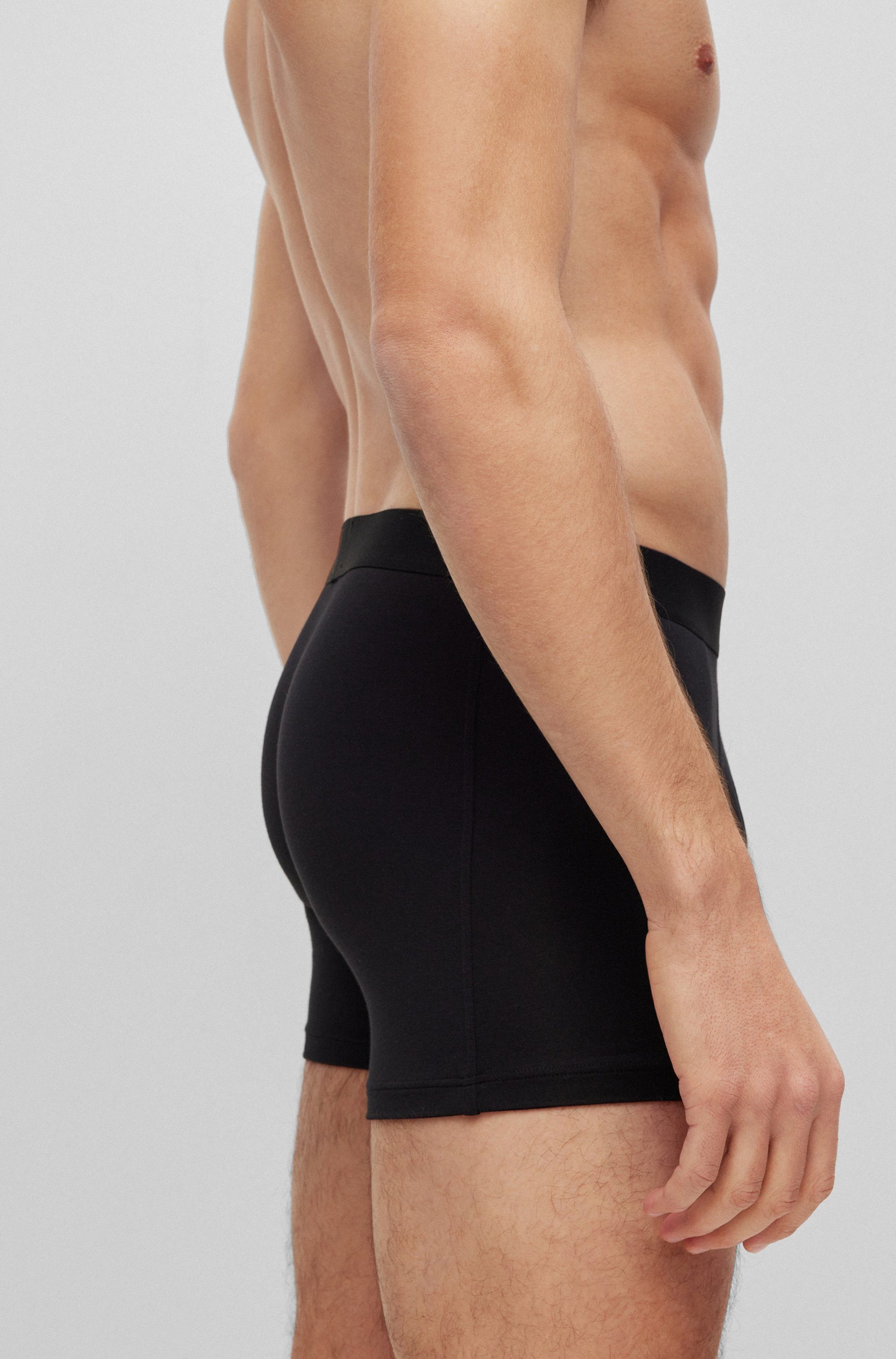 BOSS Boxershort BoxerBr 2P UltraSoft met tonale boss logo-elastisch tailleband (2 stuks, Set van 2)