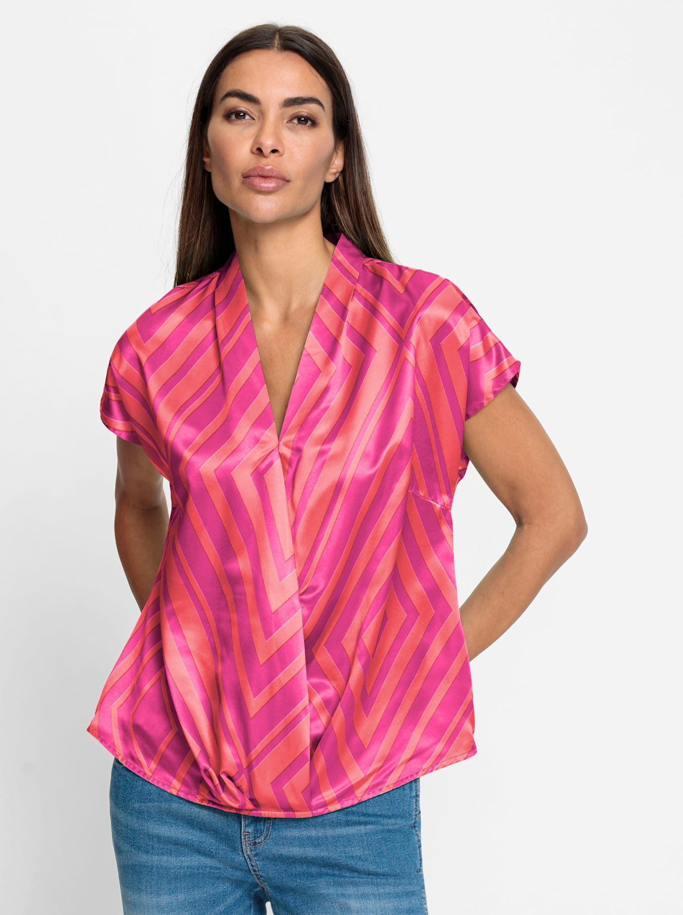 heine Gedessineerde blouse
