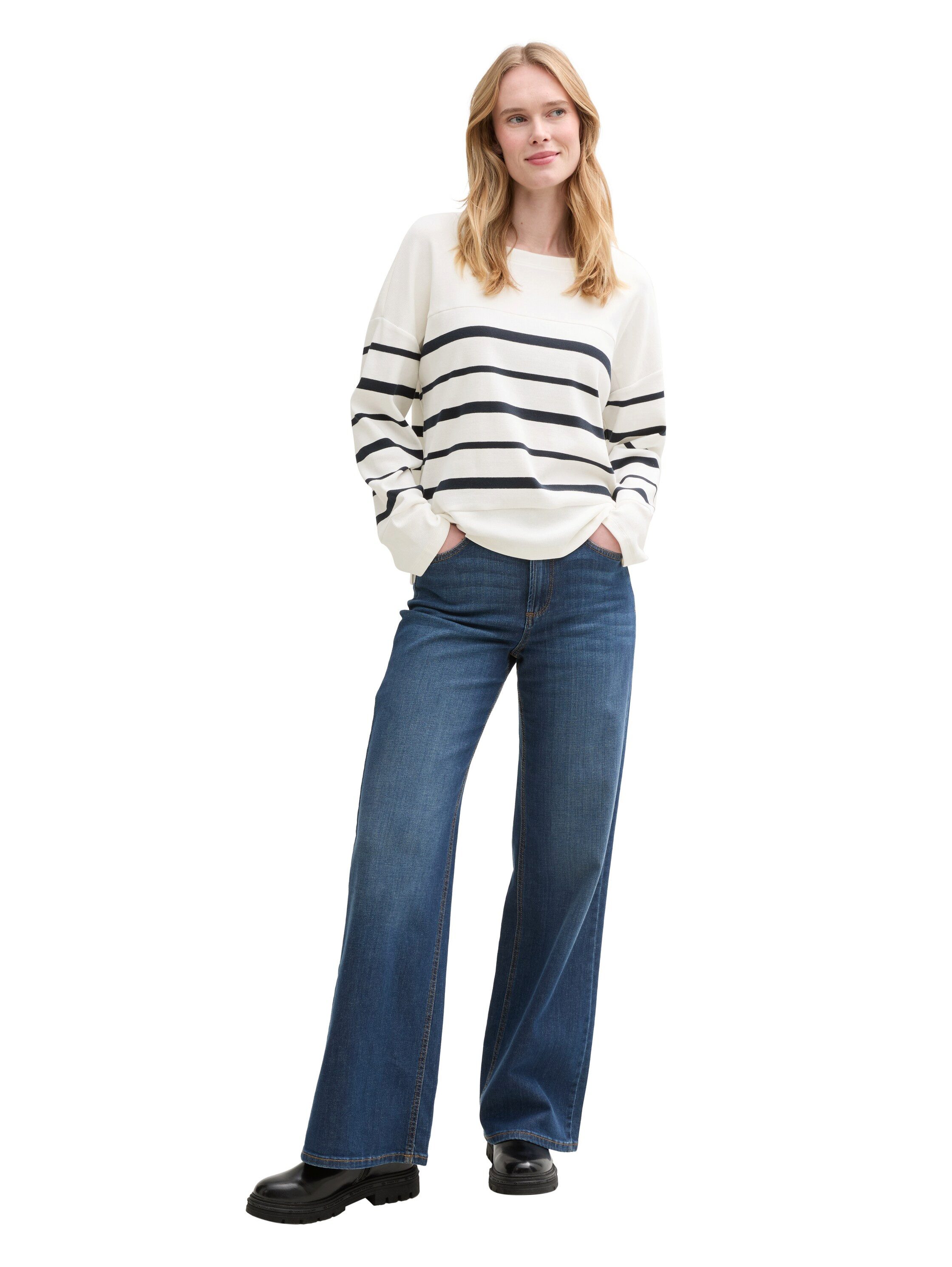 Tom Tailor Shirt met lange mouwen met gestreept patroon