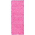 myflair moebel  accessoires hoogpolige loper shaggy shag tapijtloper, geweven, unikleurig, ideaal in de hal  slaapkamer roze
