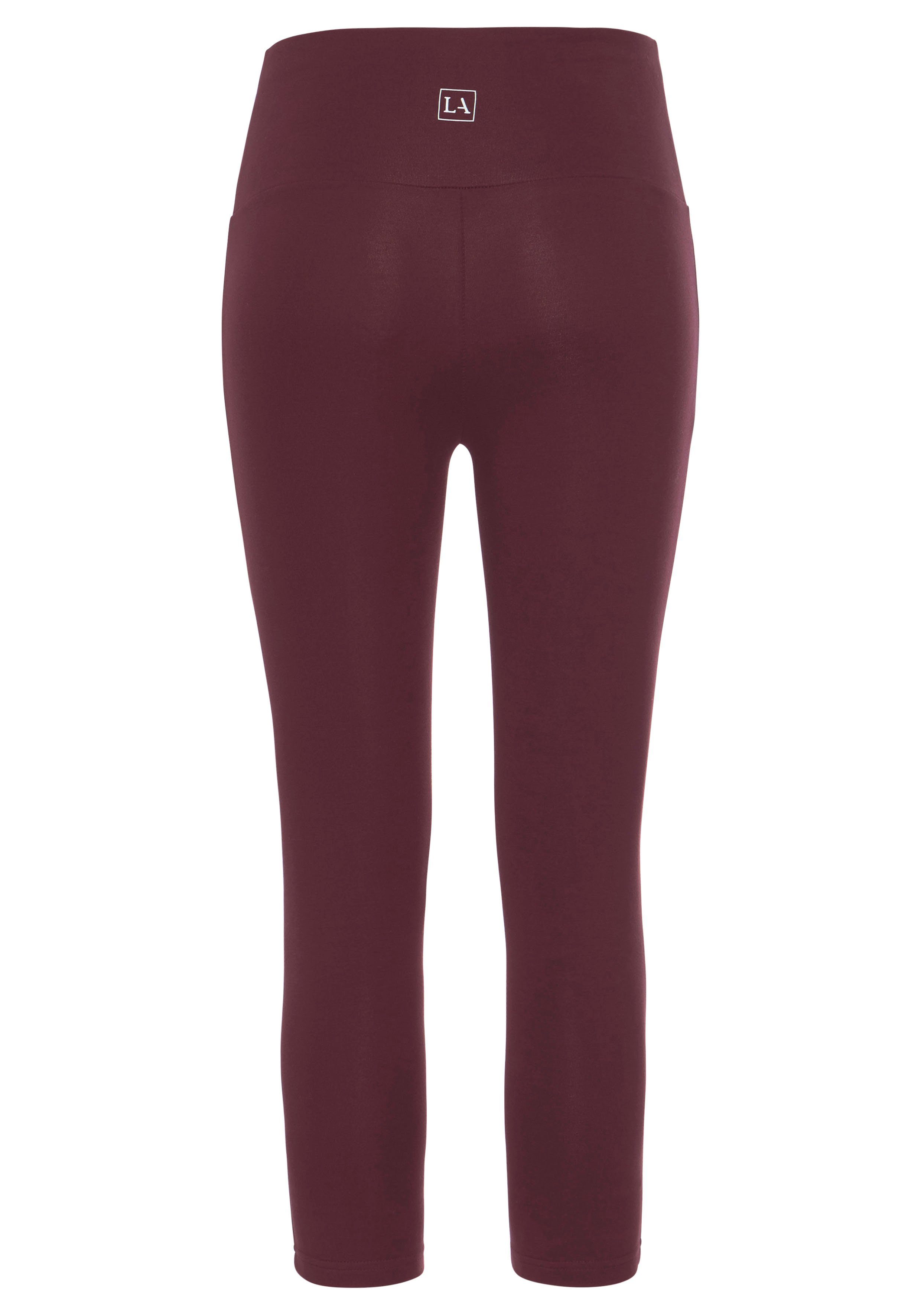 Lascana Caprilegging met brede zachte boord, loungewear