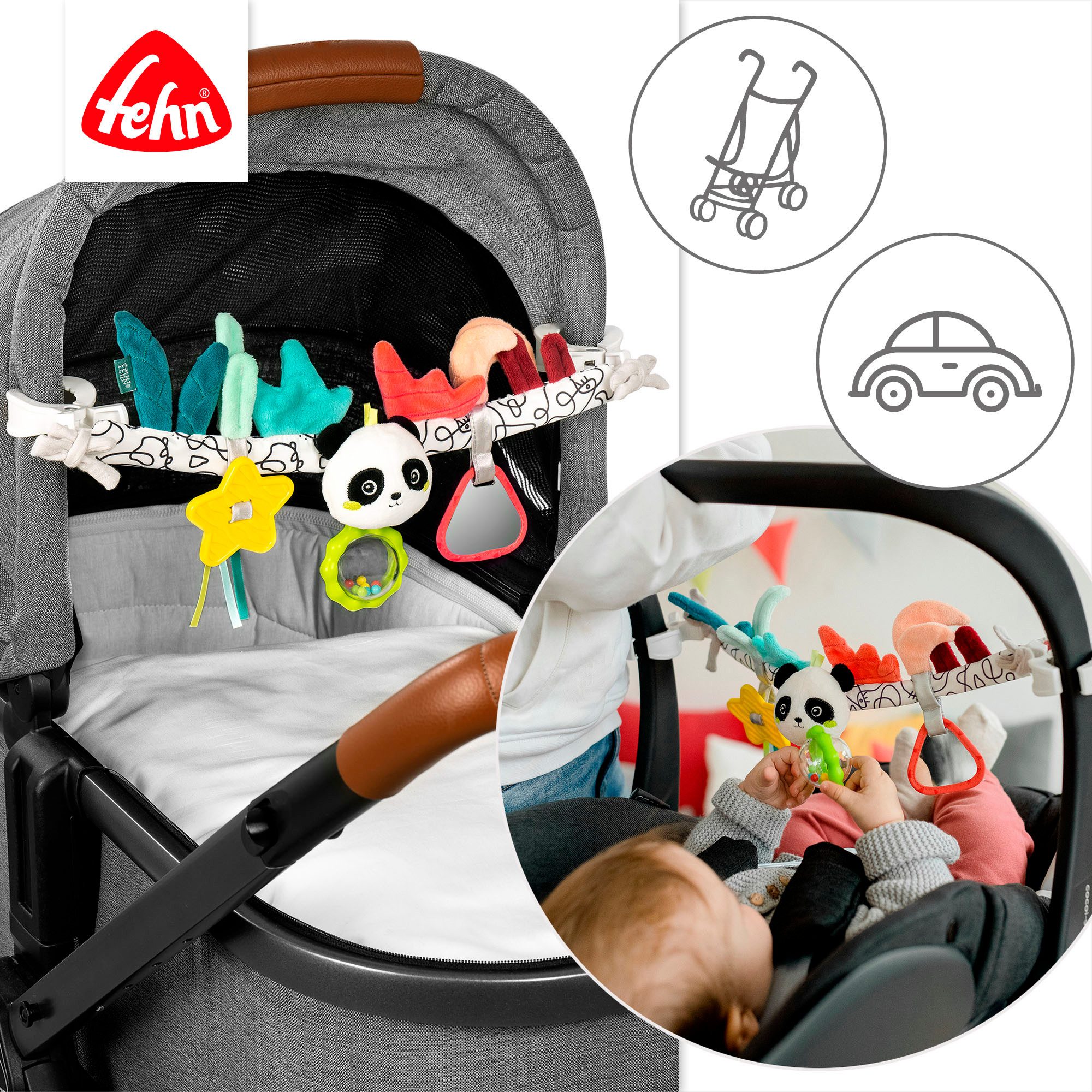 Fehn Kinderwagenketting DoBabyDoo, Panda