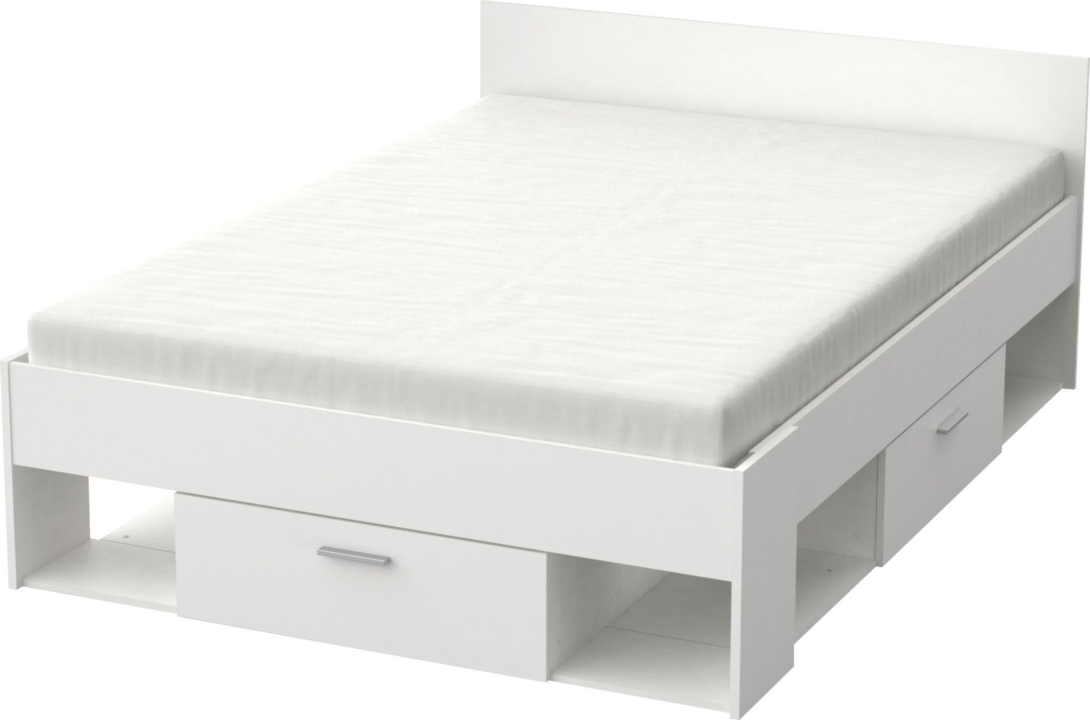 Demeyere GROUP Bedframe Chicago Lades en vakken bieden organisatie en ruimte in de slaapkamer