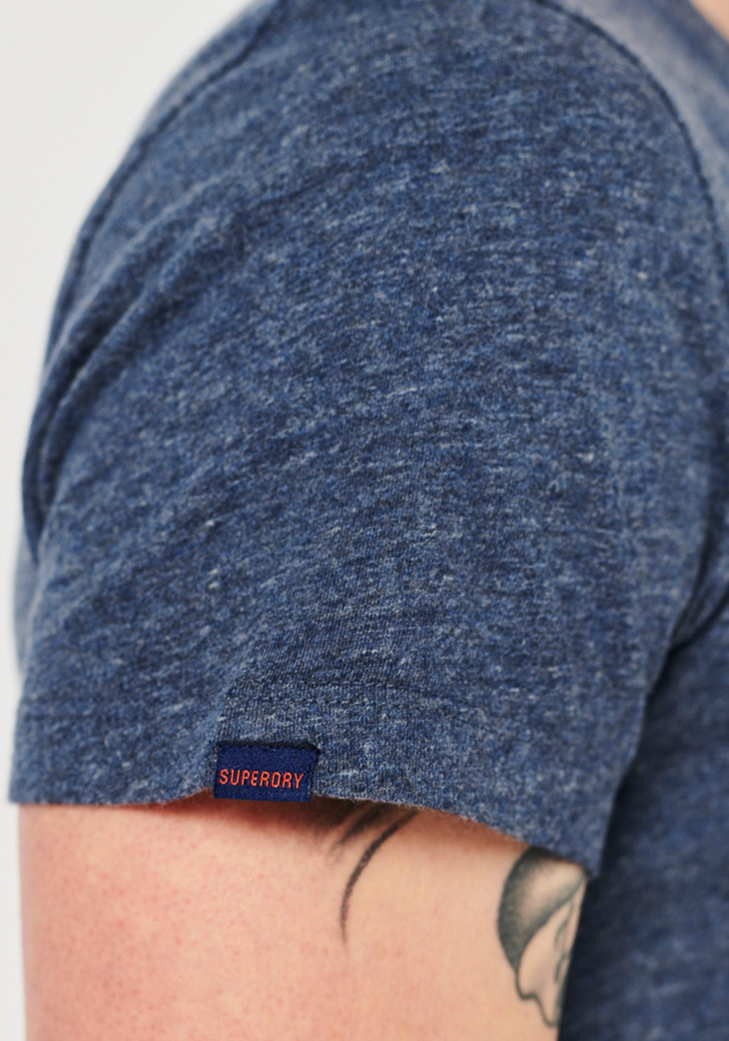 Superdry Shirt met V-hals VINTAGE LOGO EMB VEE