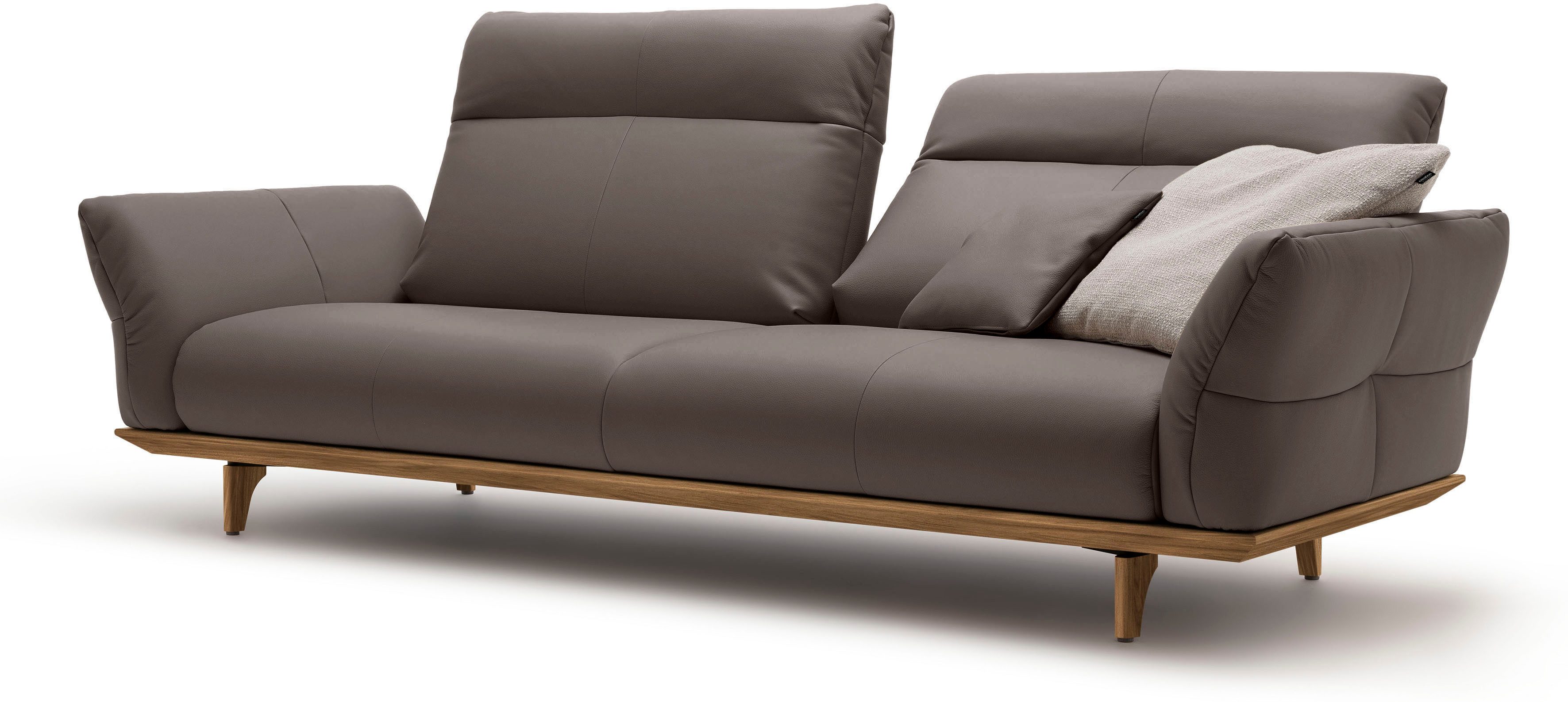 Creation BY ROLF BENZ 3,5-zitsbank Hs.460 Onderstel en poten in walnotenhout, breedte 228 cm