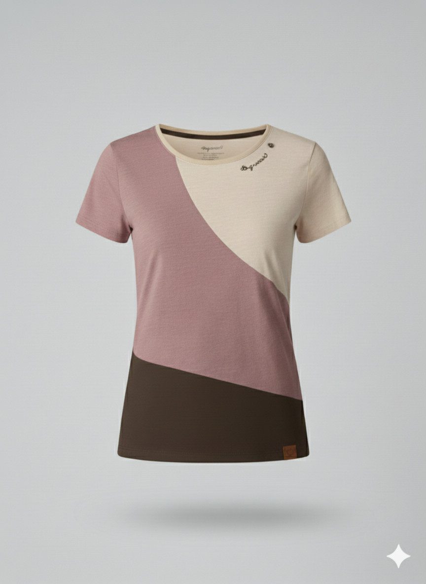 Ragwear Shirt met korte mouwen MINT BLOCK O