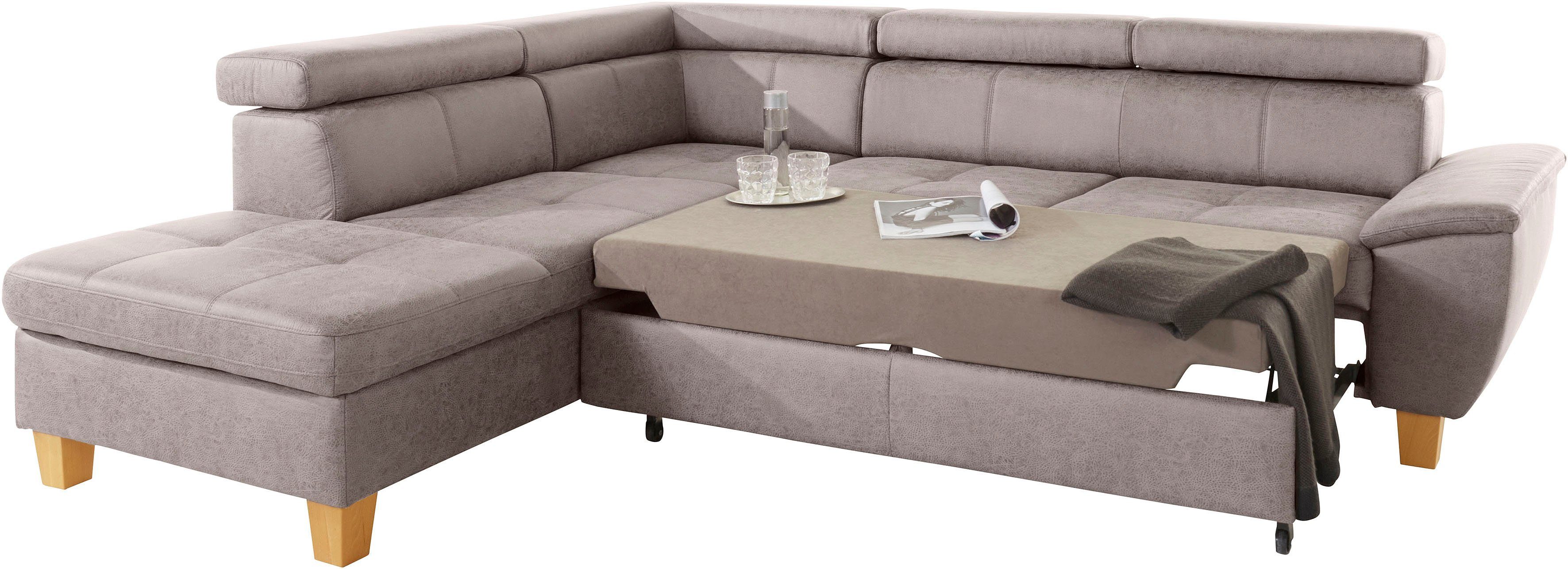 exxpo - sofa fashion Hoekbank Enya, uitgebreide afwerking, hoog zitcomfort, comfortabel, L-vorm