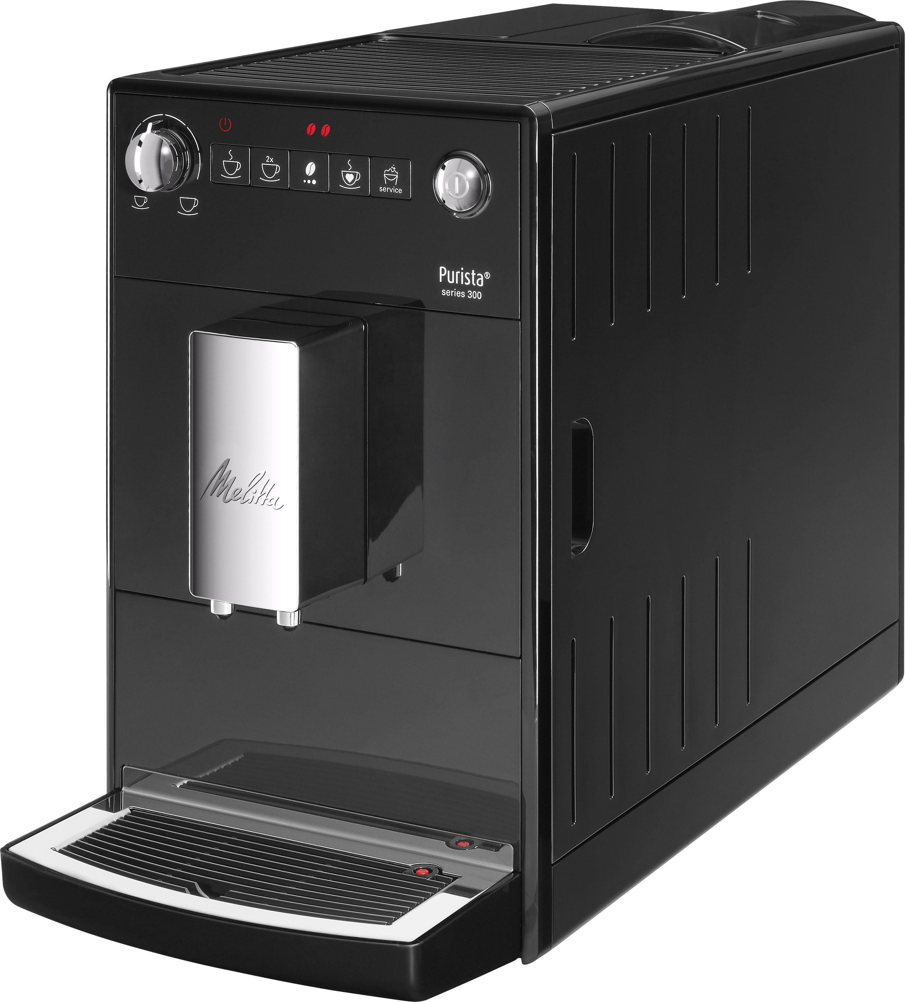 Melitta Volautomatisch koffiezetapparaat Purista® F230-101, zilver/zwart, Favoriete koffie-functie, compact & extra geruisloos