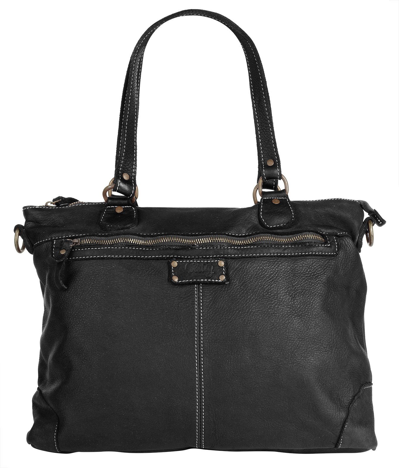 Cluty Shopper echt leer, made in italy