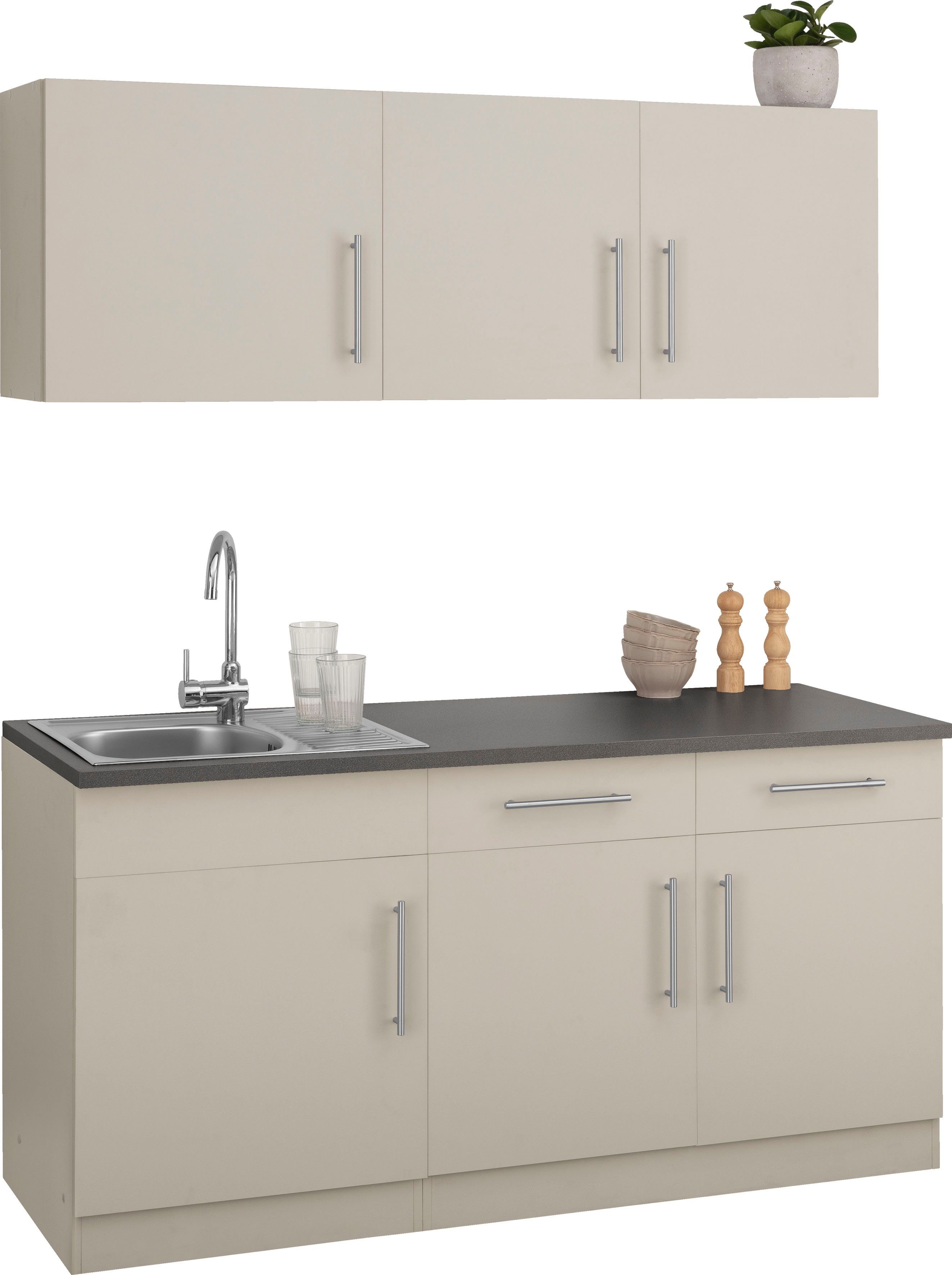 wiho Küchen Pantry keuken Cali zonder elektrische apparaten, breedte 160 cm