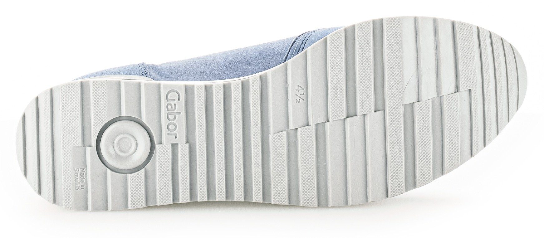 Gabor Sneakers met sleehak Turijn met perforatiepatroon, breedte h, vrijetijdsschoen, lage schoen, veterschoen