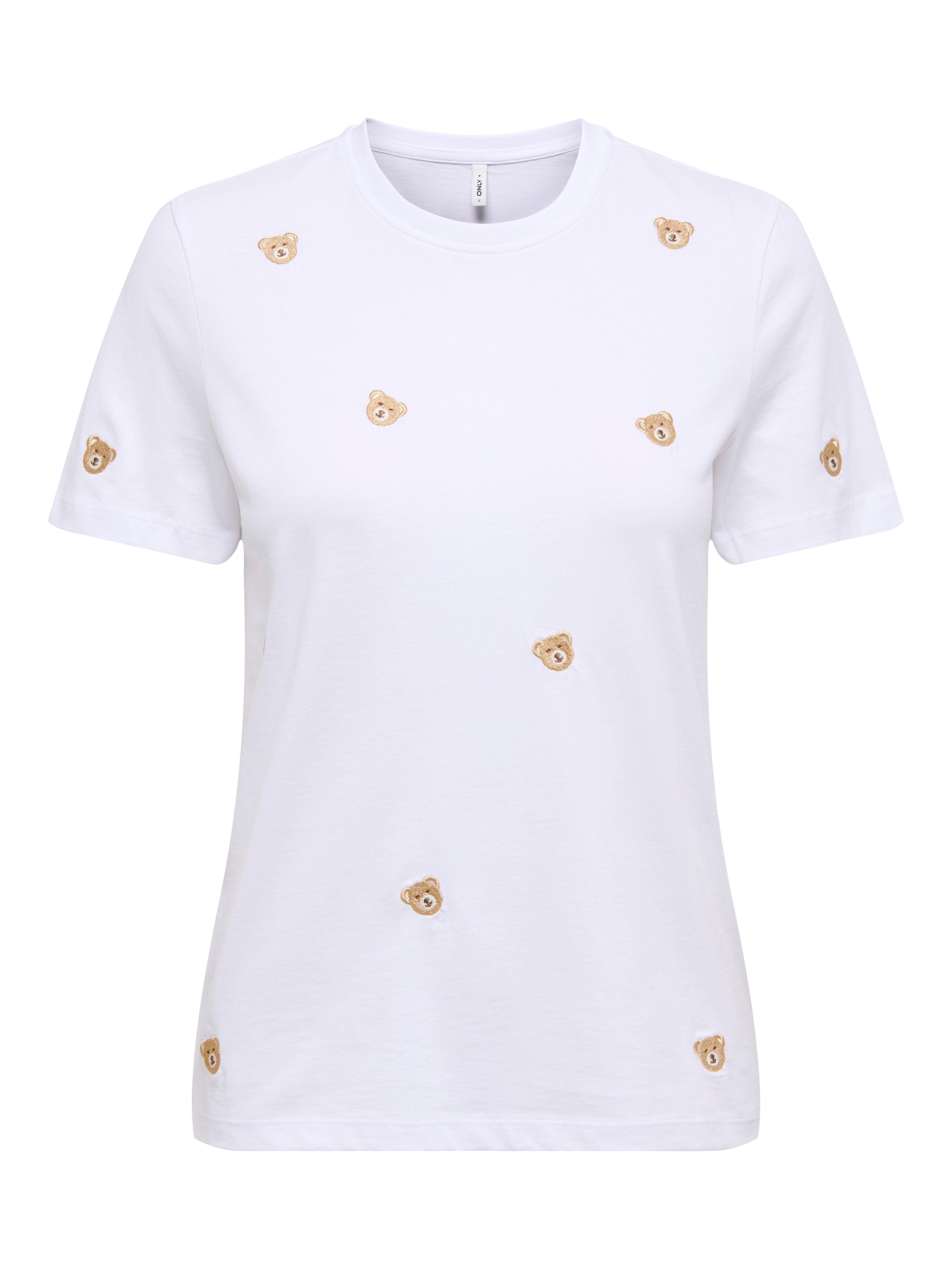 Only Shirt met korte mouwen ONLKETTY LIFE S/S O-NECK TOP JRS NOOS
