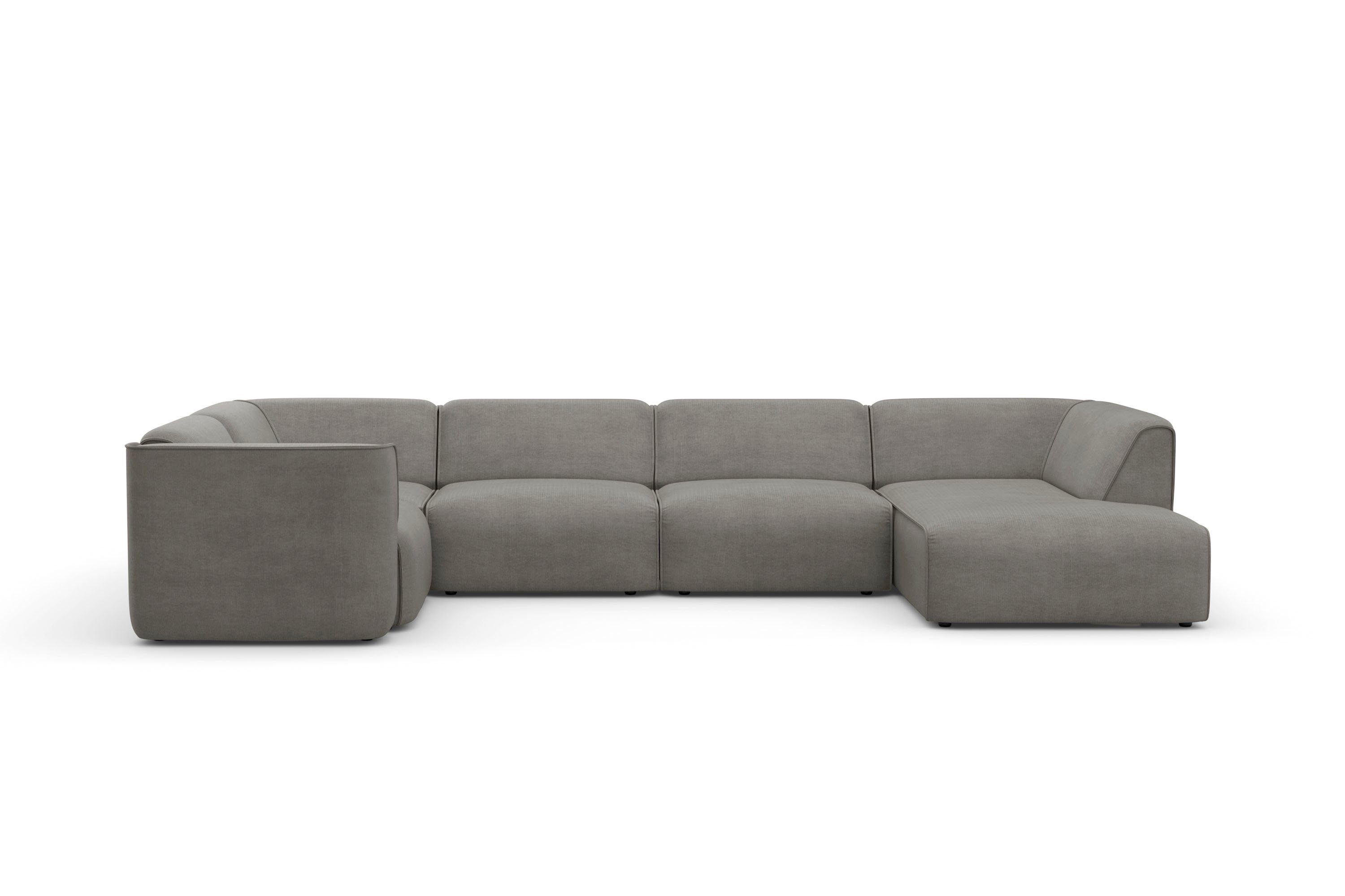 RAUM.ID Zithoek Merid U-vorm, altijd uitbreidbaar met modules, B/D/H: 367/206/70 cm