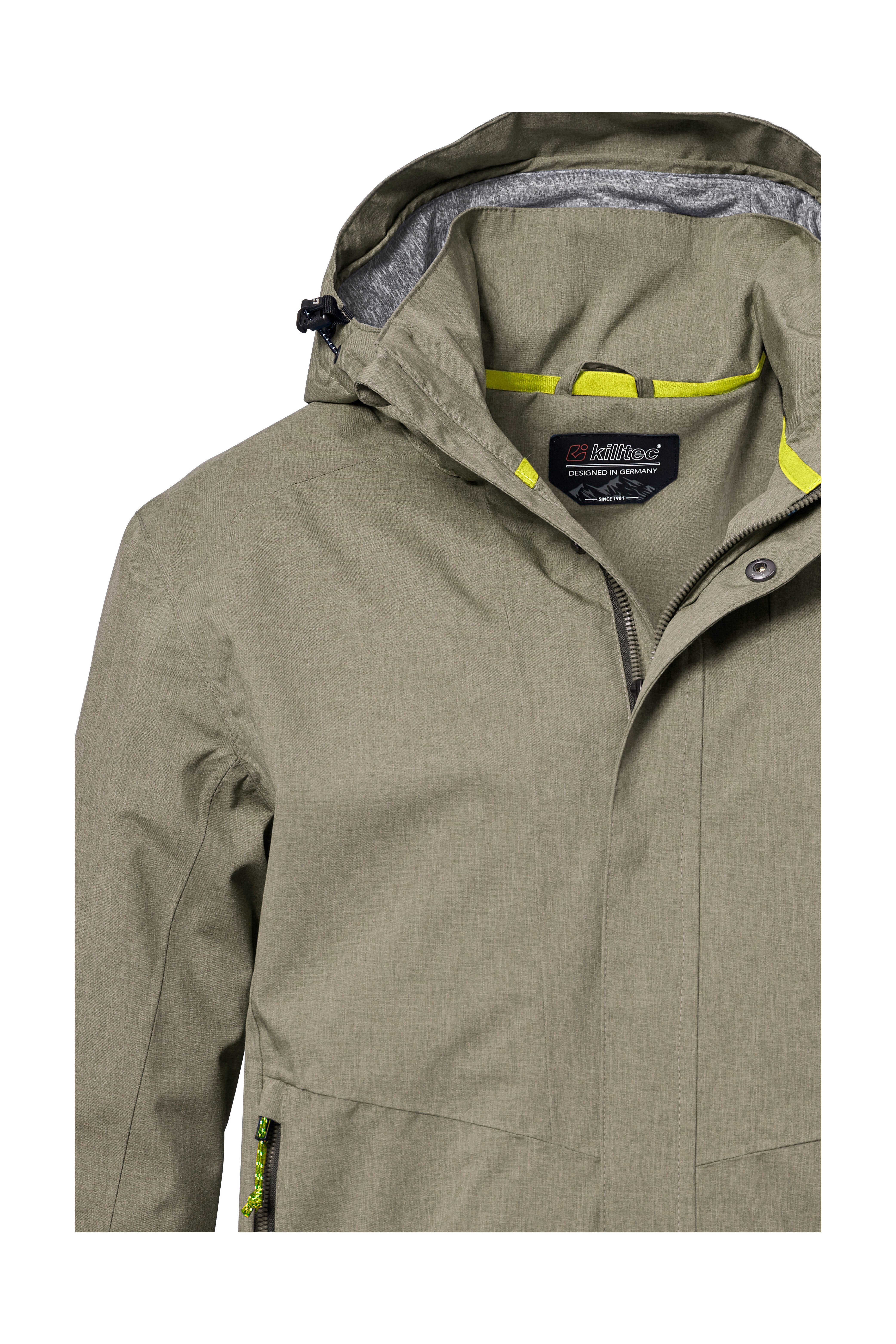 Killtec Outdoorjack KOS 53 MN JCKT Functionele jas: Wind- en waterdicht, ademend, afneembare capuchon