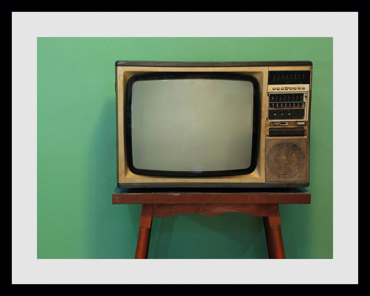 queence Wanddecoratie Prime Time HD premium posterdruk incl. houten lijst (1 stuk)