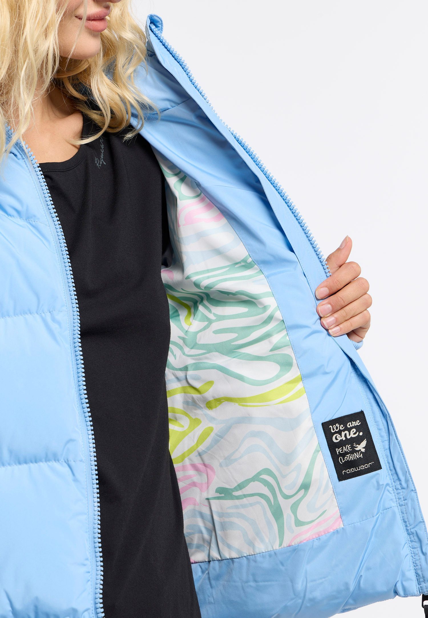 Ragwear Gewatteerde jas BRIONY verwarmende en waterafstotende winterjas met capuchon