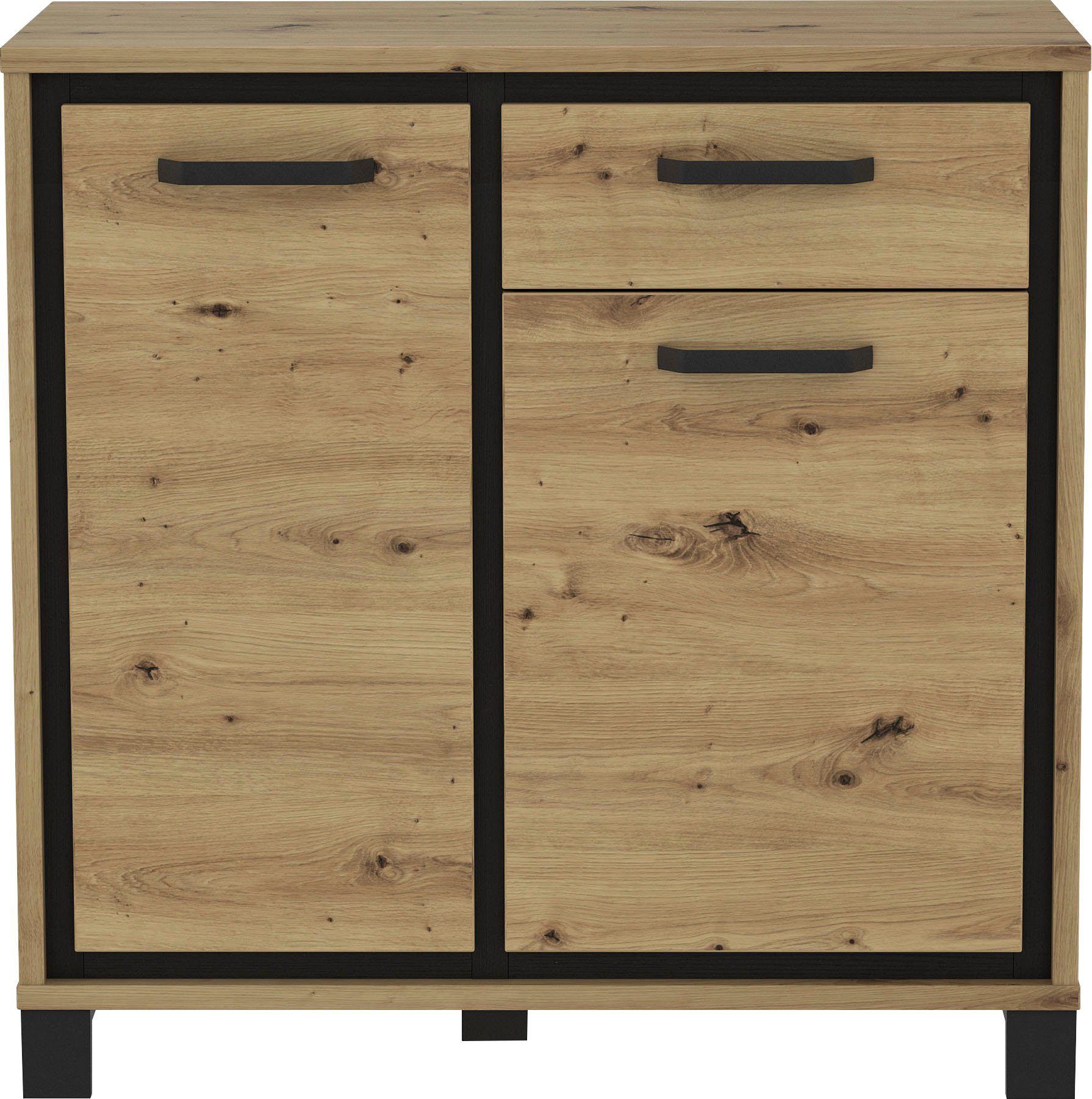 FORTE Kast Trondheim Breedte 91 cm dressoirs maat 91,4x41,5x91,2 cm bruin