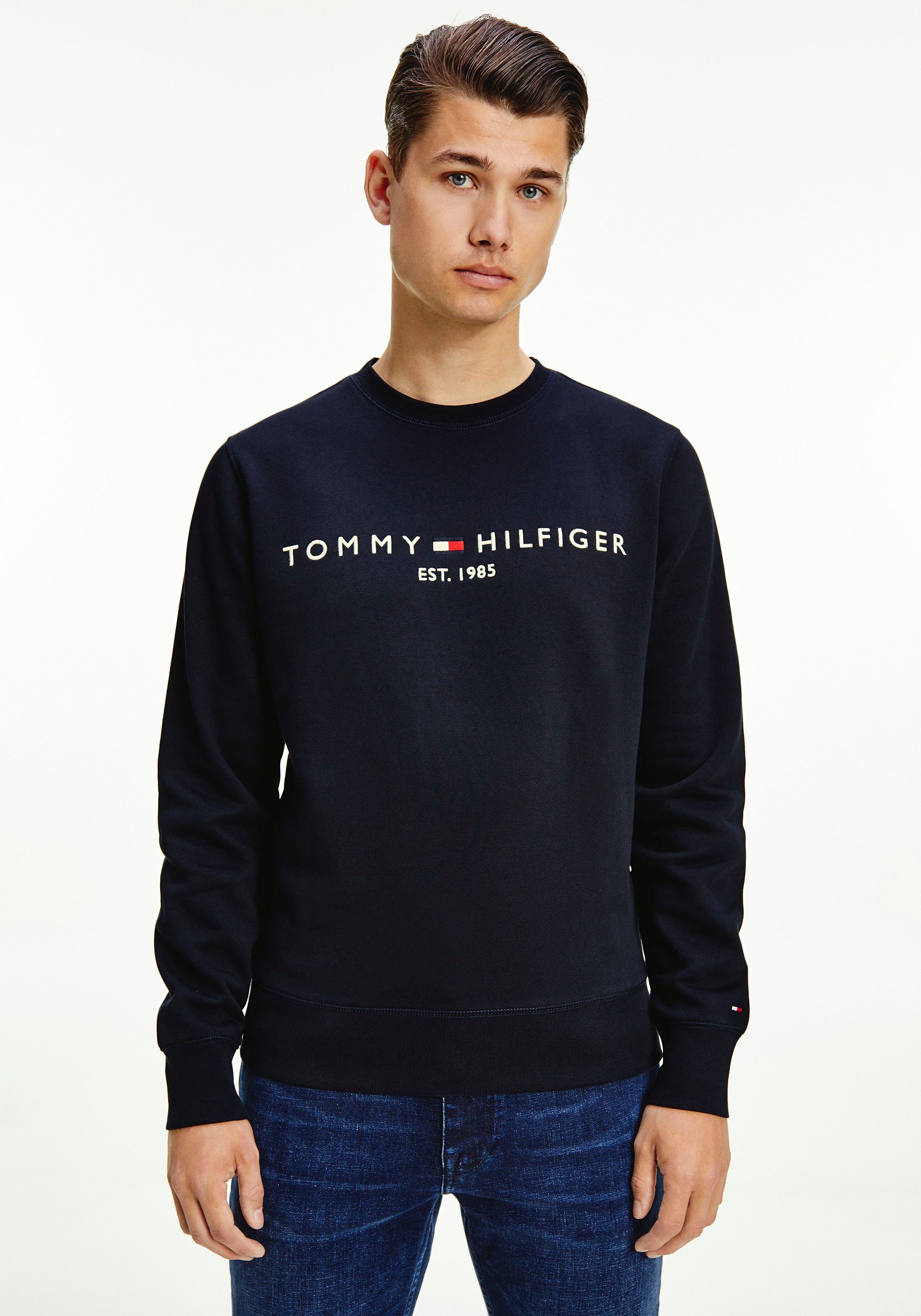 Tommy Hilfiger Sweatshirt TOMMY LOGO SWEATSHIRT met klassieke ronde hals