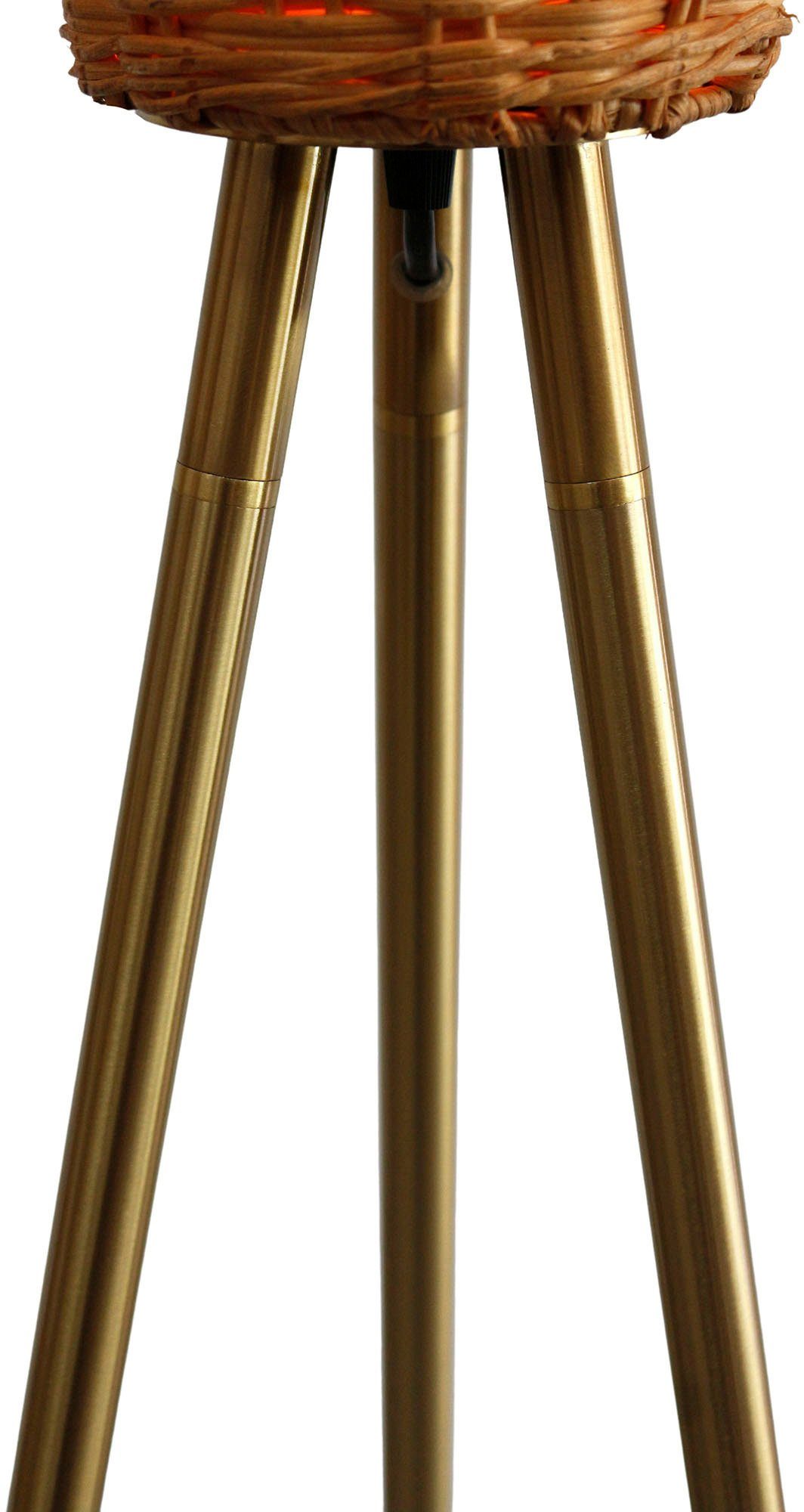 SalesFever Staande lamp Aleah Onderkleur koperkleur (1 stuk)