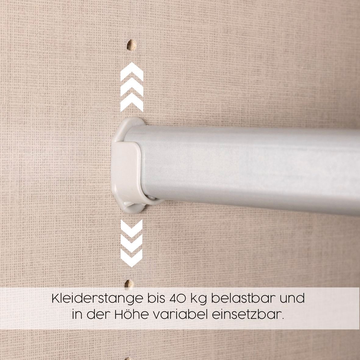 rauch Draaideurkast Kledingkast kast garderobe AGORDO met decor- of hoogglansfront doordachte binnenuitrusting, in 6 breedtes en 2 hoogtes made in germany