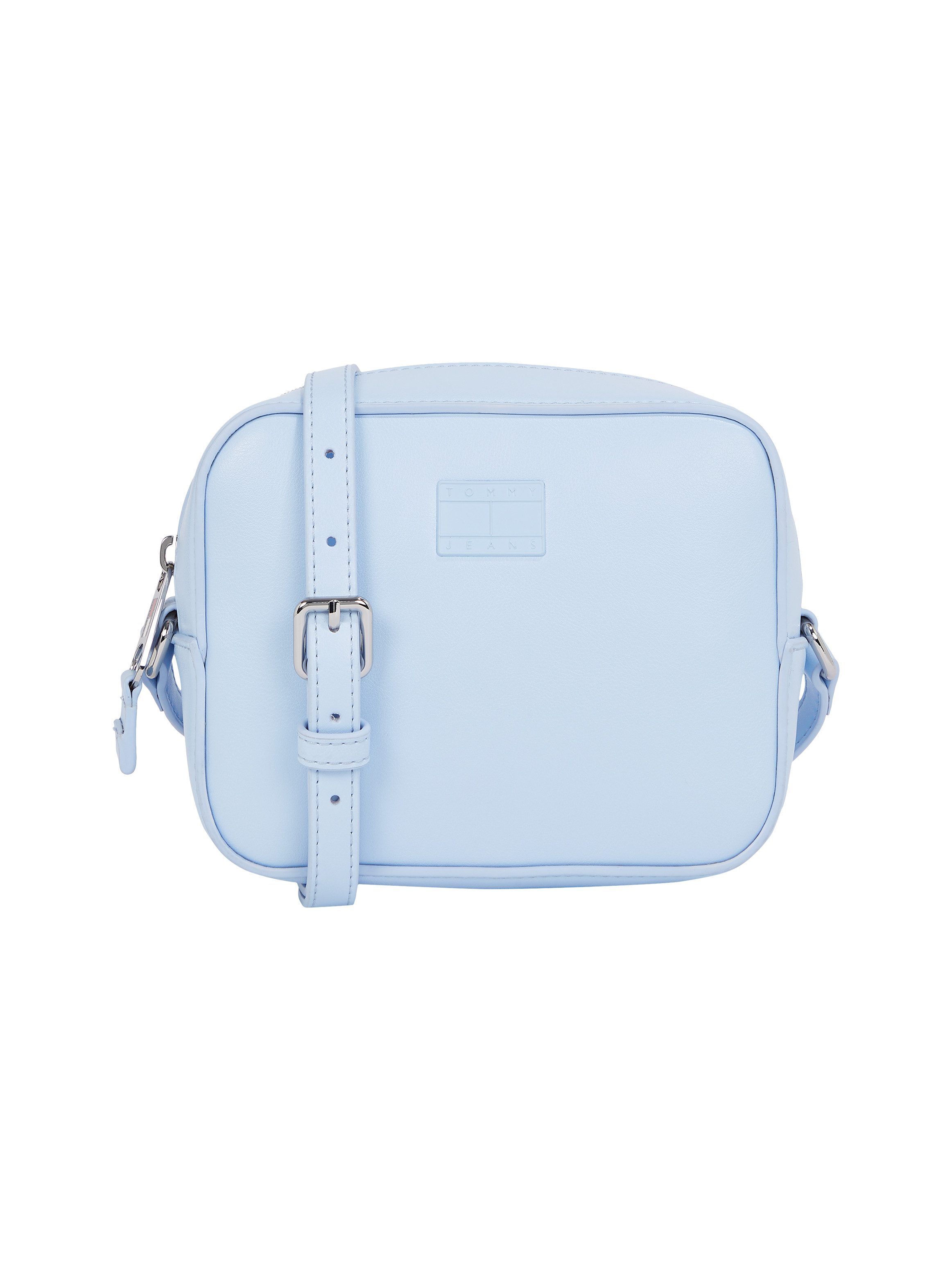 TOMMY JEANS Schoudertas TJW ESS MUST CAMERA BAG , dames mini bag, toilettas, schoudertas met tommy-vlag dames schoudertassen maat 14 cm blauw