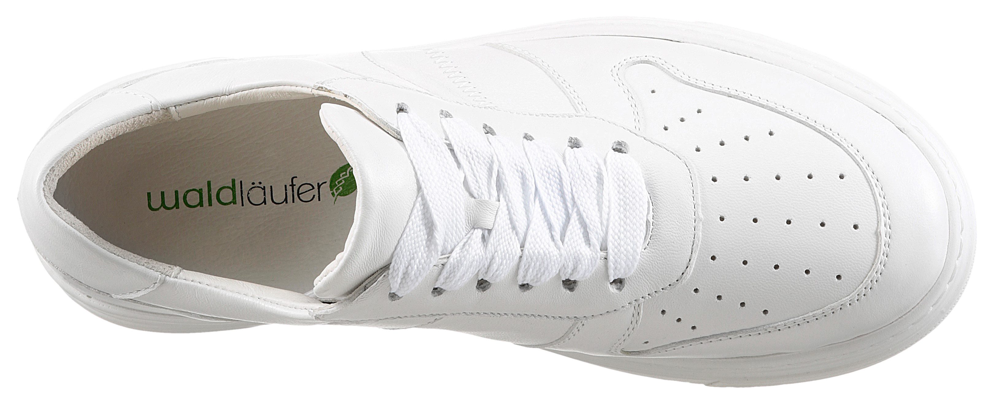Waldläufer Plateausneakers H-TAMIRA , lage schoen, vrijetijdsschoen, sneaker in comfortbreedte h (= zeer breed)
