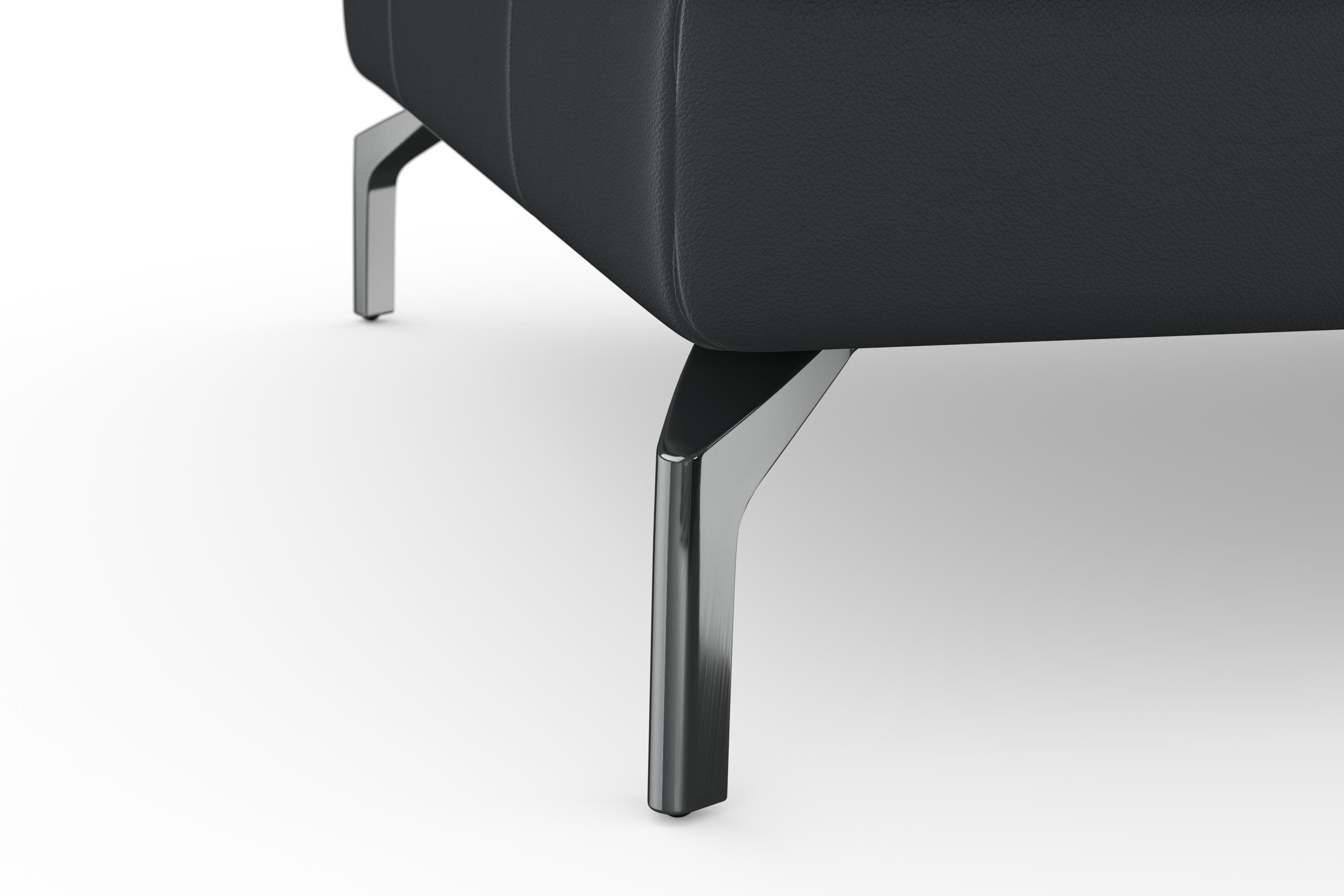 sit&more Hoekbank Bendigo L-vorm inclusief zitdiepteverstelling, bodemvrijheid 15 cm, 2 pootkleuren