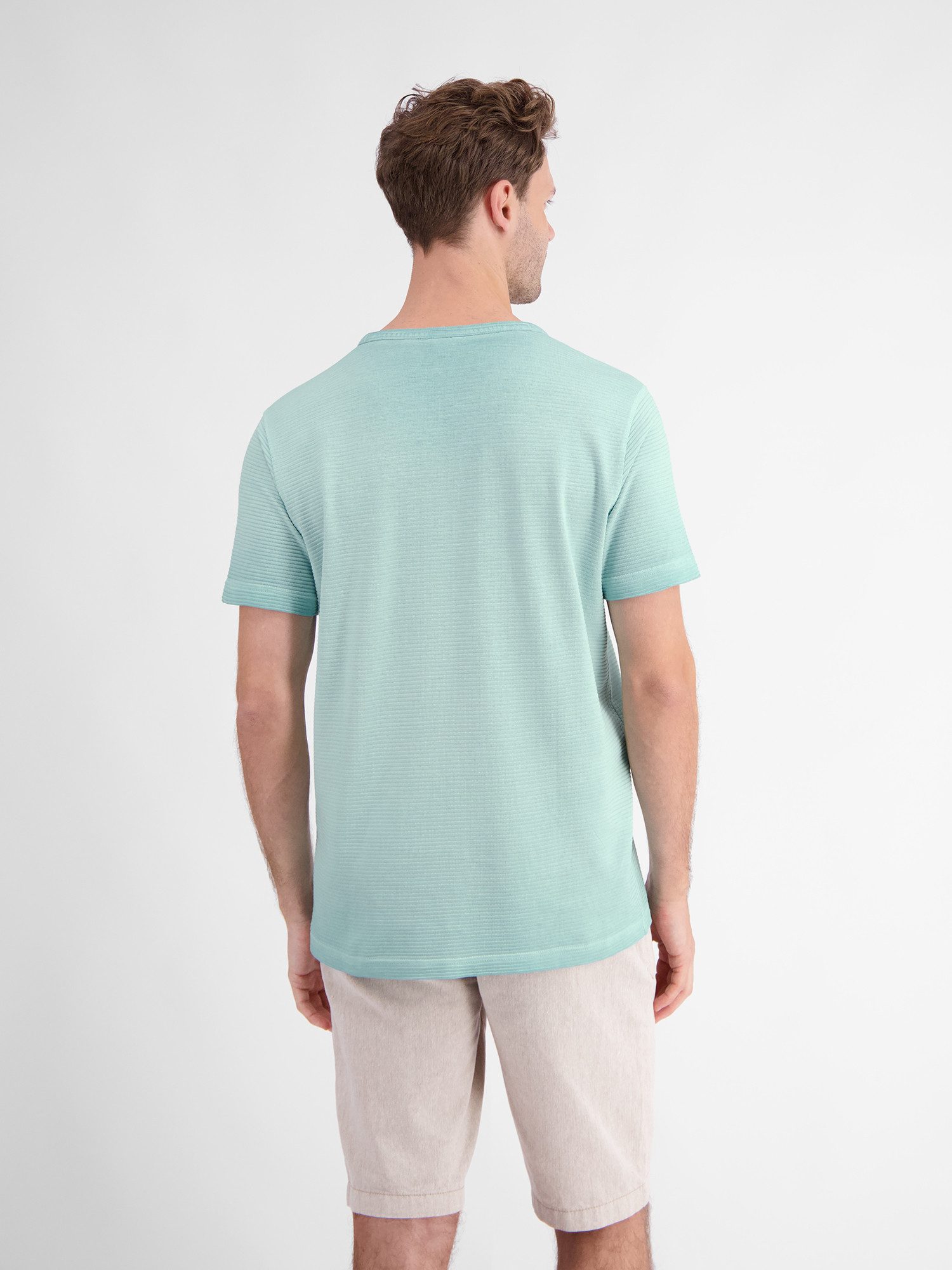 Lerros Henleyshirt LERROS serafino voor heren in sportieve look