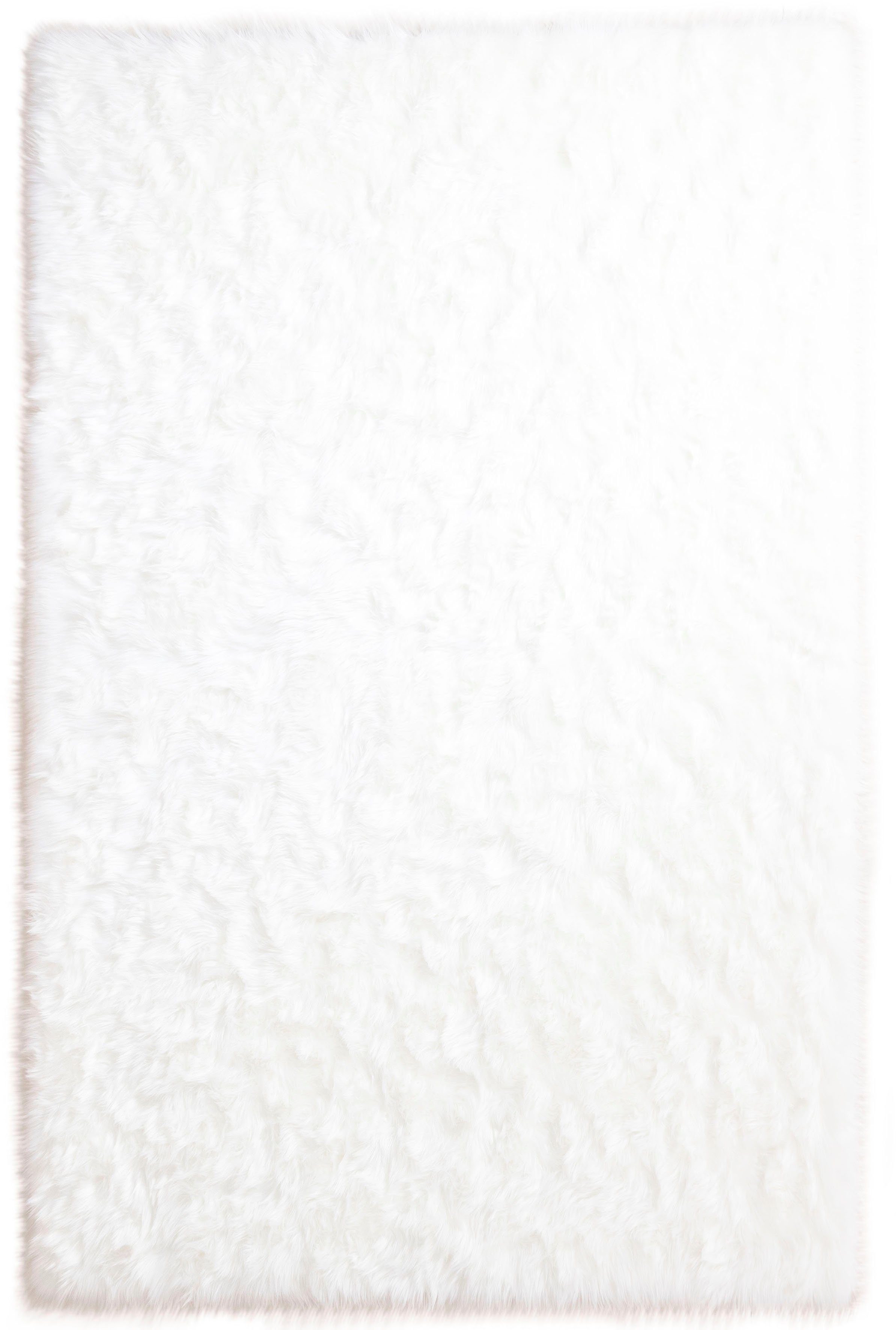 my home Vachtvloerkleed Dena, hoogpolige vloerkleden, behaaglijk zacht Imitatiebont, unikleur, woonkamer, slaapkamer, eetkamer