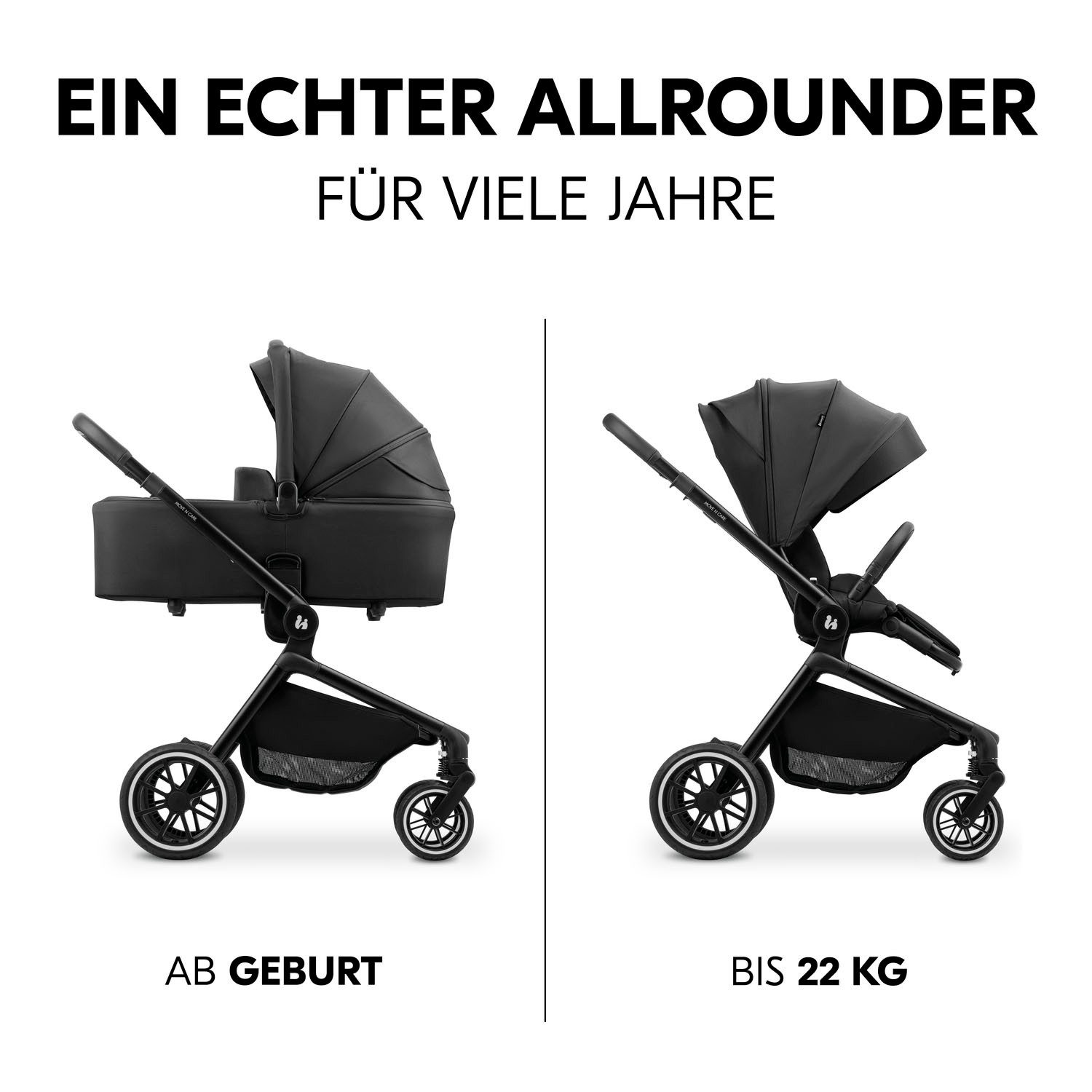 Hauck Combi-kinderwagen Move N Care Set belasting tot 22 kg (set)