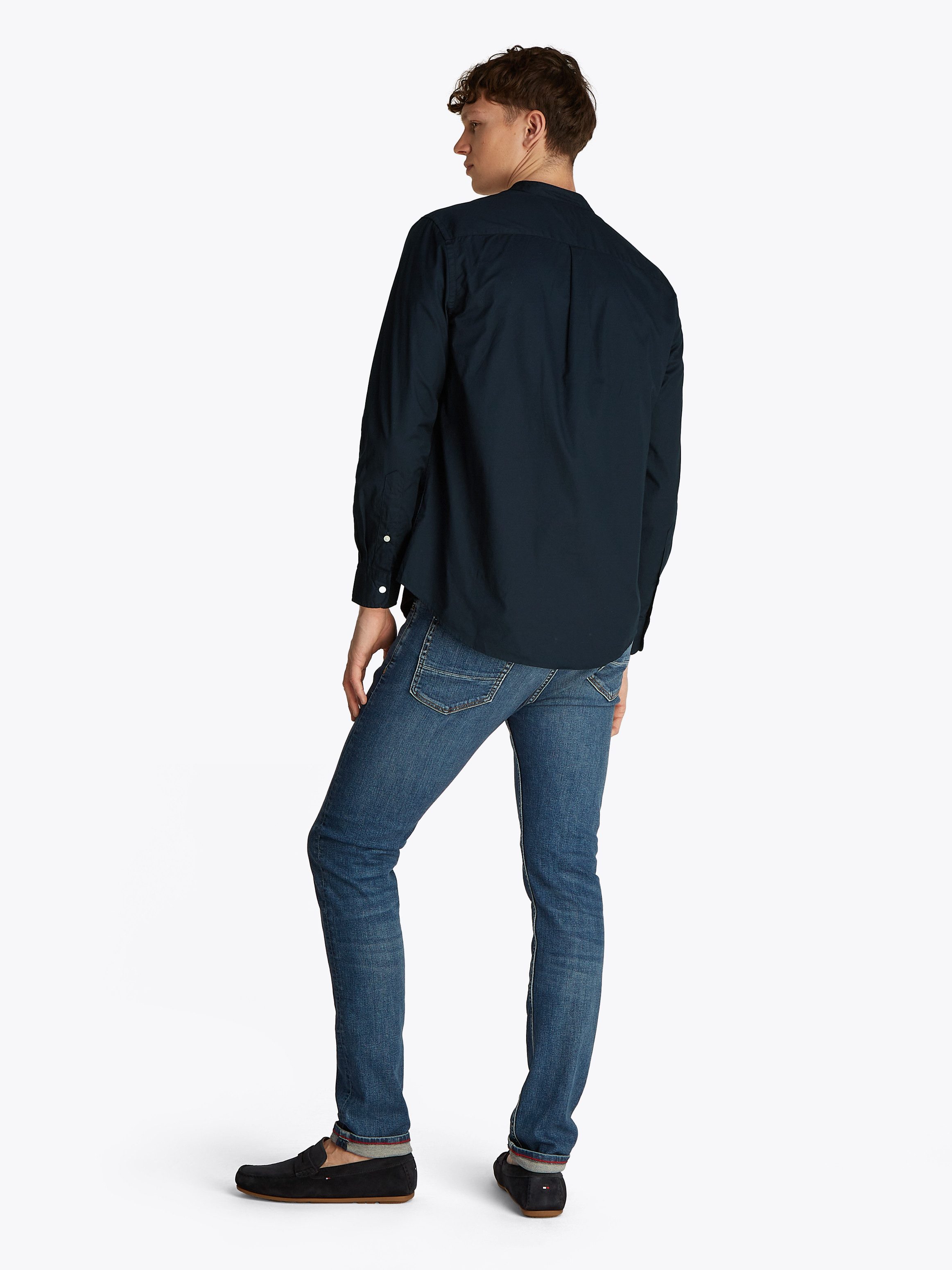 Tommy Hilfiger Overhemd met lange mouwen FLEX POPLIN SOLID MAO RF SHIRT
