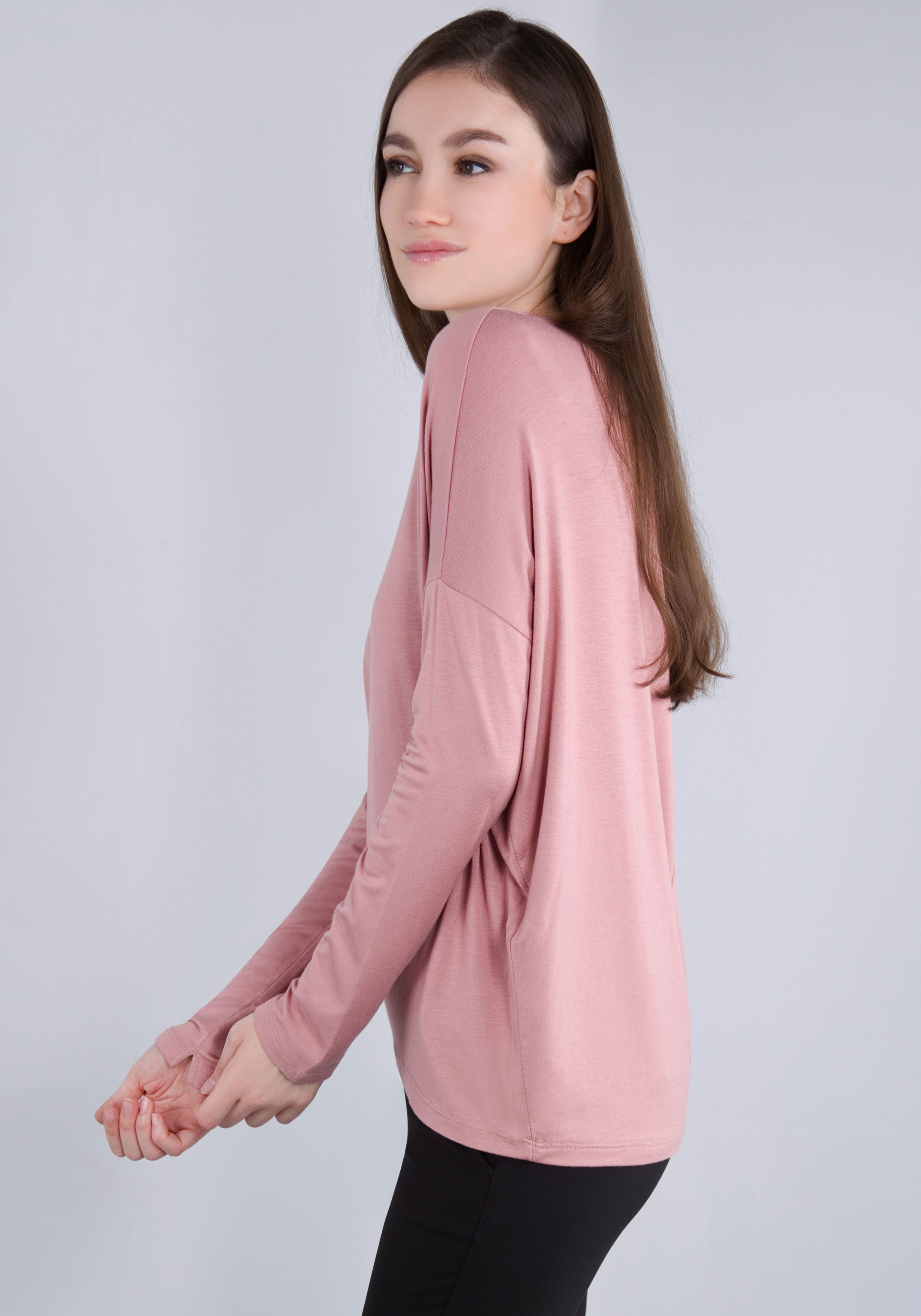 IMPERIAL Shirt met lange mouwen in casual "o-shape" vorm