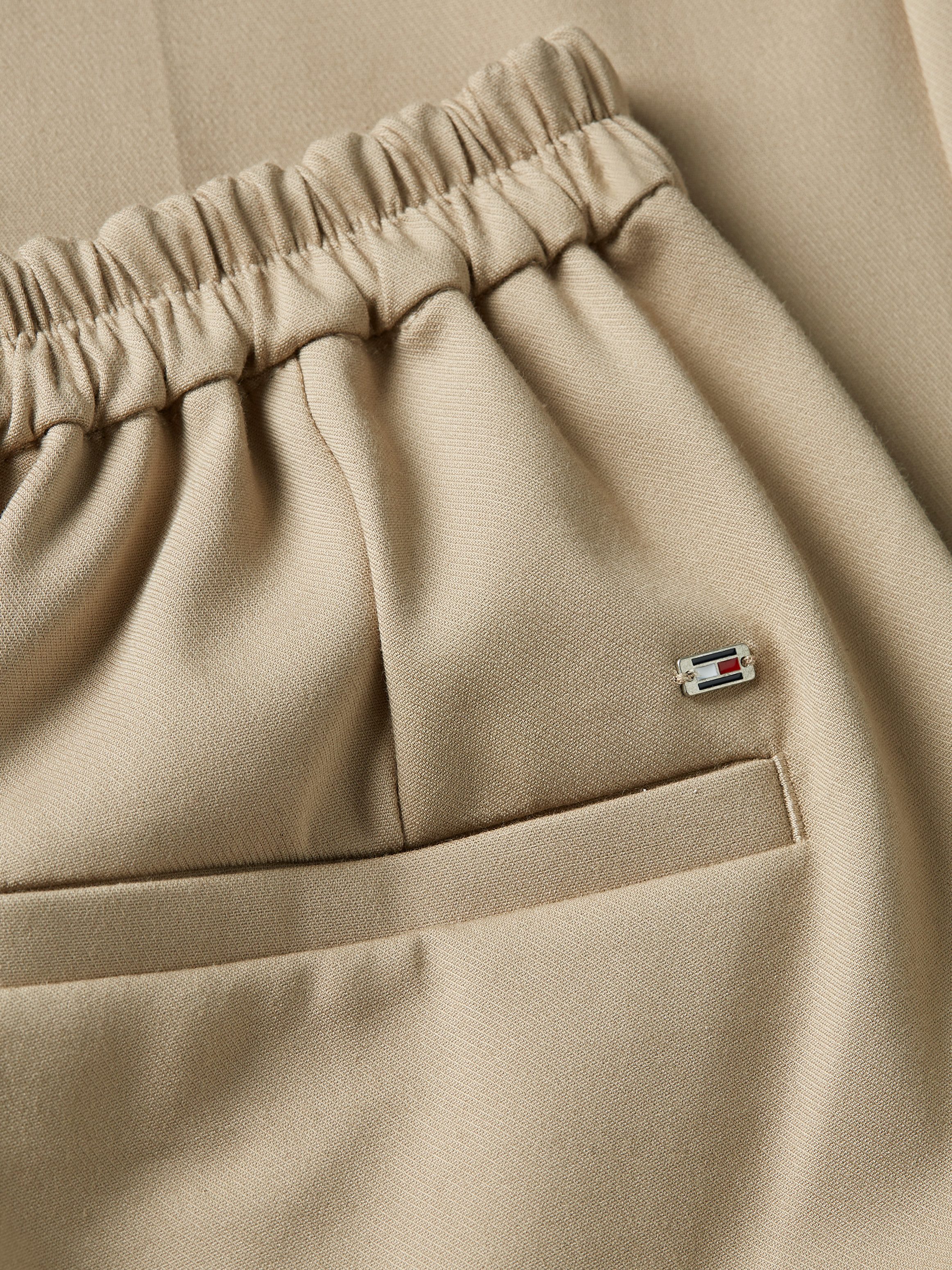 Tommy Hilfiger Chino met logo-stiksel elastische pull-on broek