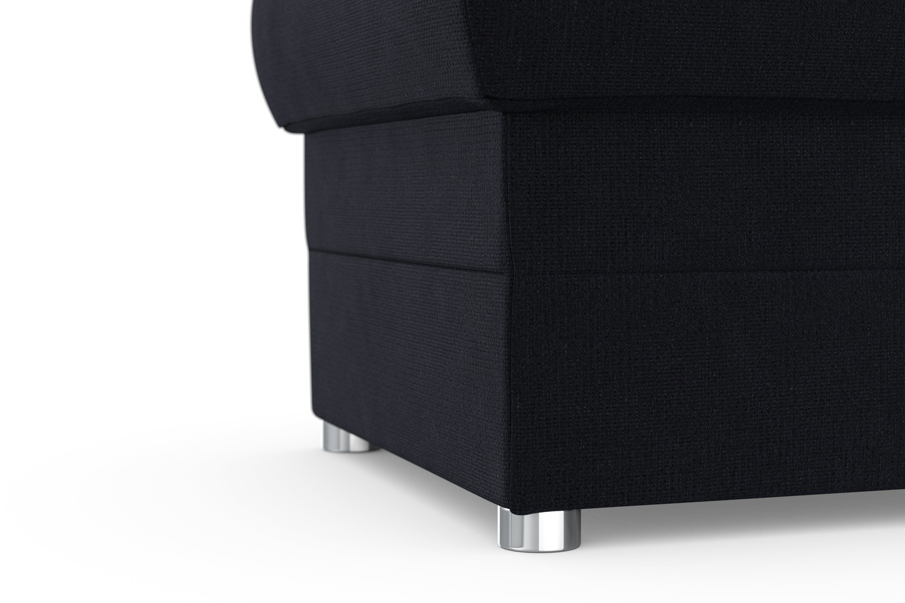DOMO collection Hocker Pina, compact en comfortabel Bijpassende voetenbank/poef bij de serie