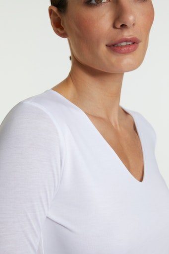 Rich & Royal Shirt met lange mouwen met een vrouwelijke v-hals