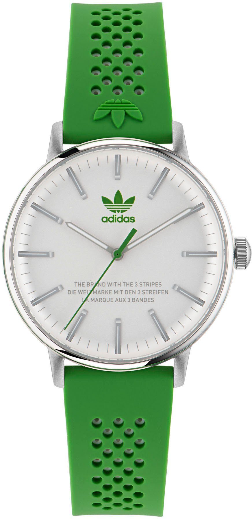 adidas Originals Kwartshorloge CODE ONE 3H, AOSY230232I Polshorloge, dames, herenhorloge, unisex,...